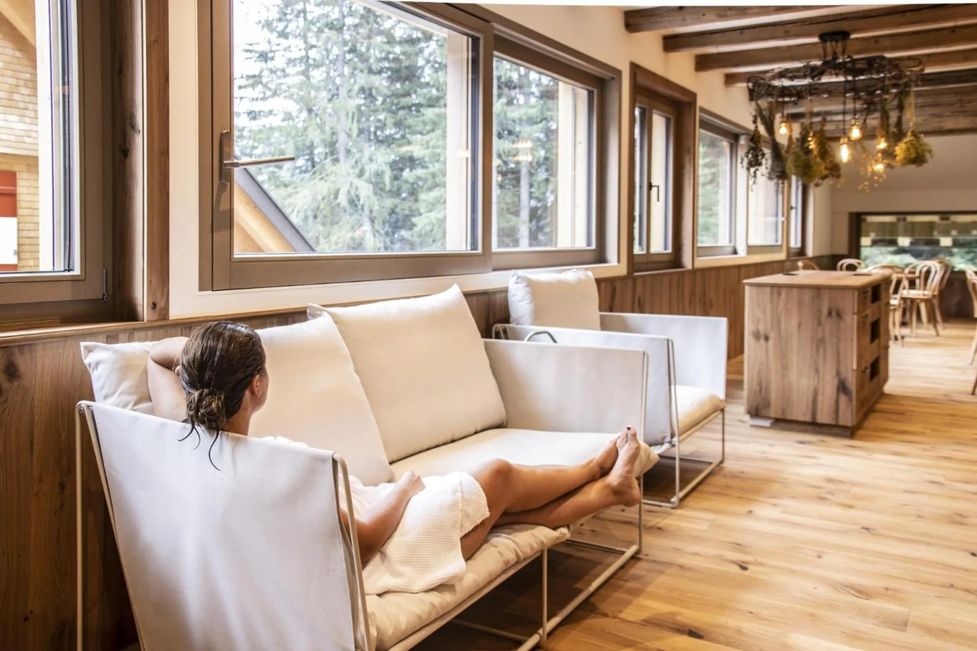 Spa and wellness centre/facilities in Berghaus Schröcken - Hotel Apartments Spa