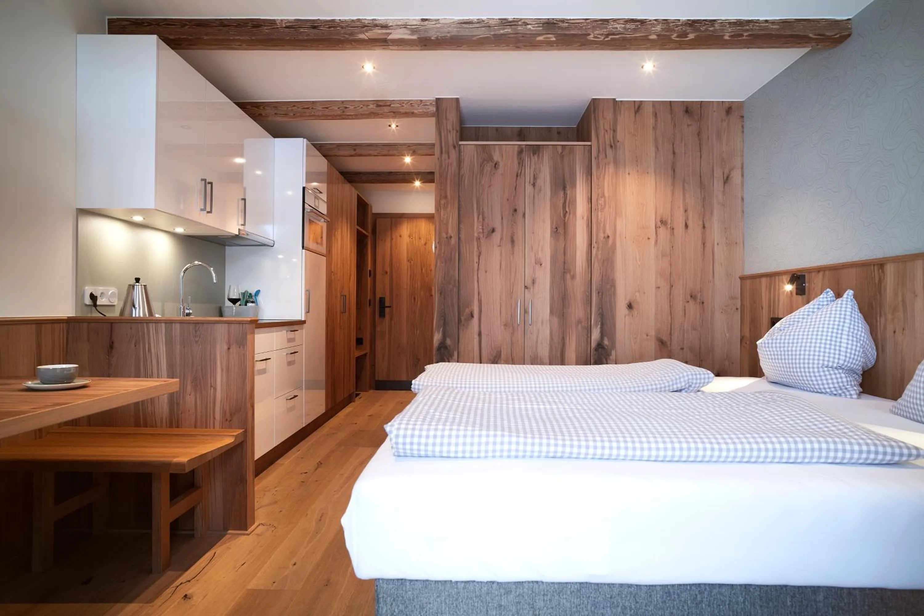 Bed in Berghaus Schröcken - Hotel Apartments Spa