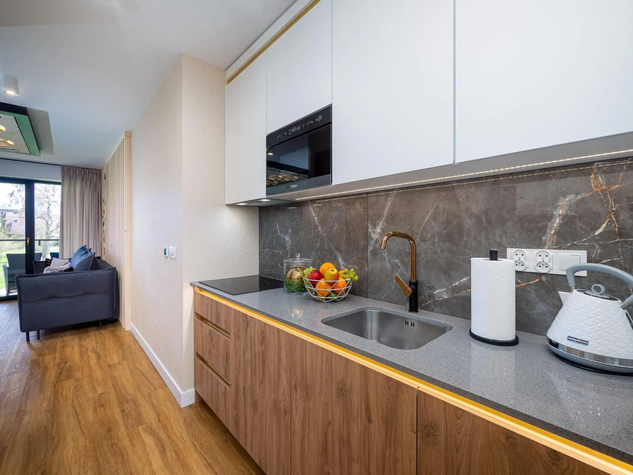 Kitchen or kitchenette in Aparthotel Góralski Spa 2
