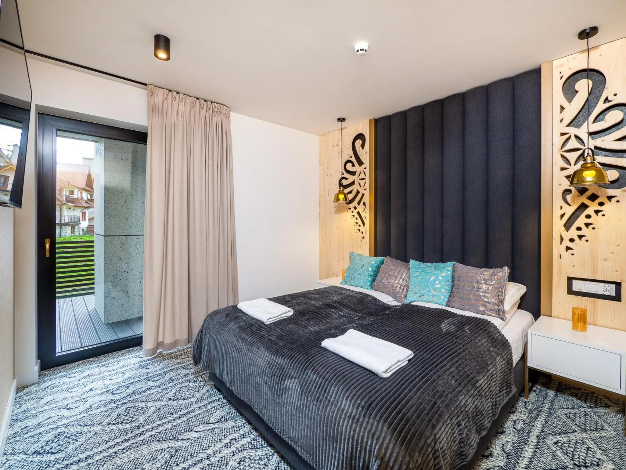 Bedroom, Bed in Aparthotel Góralski Spa 2