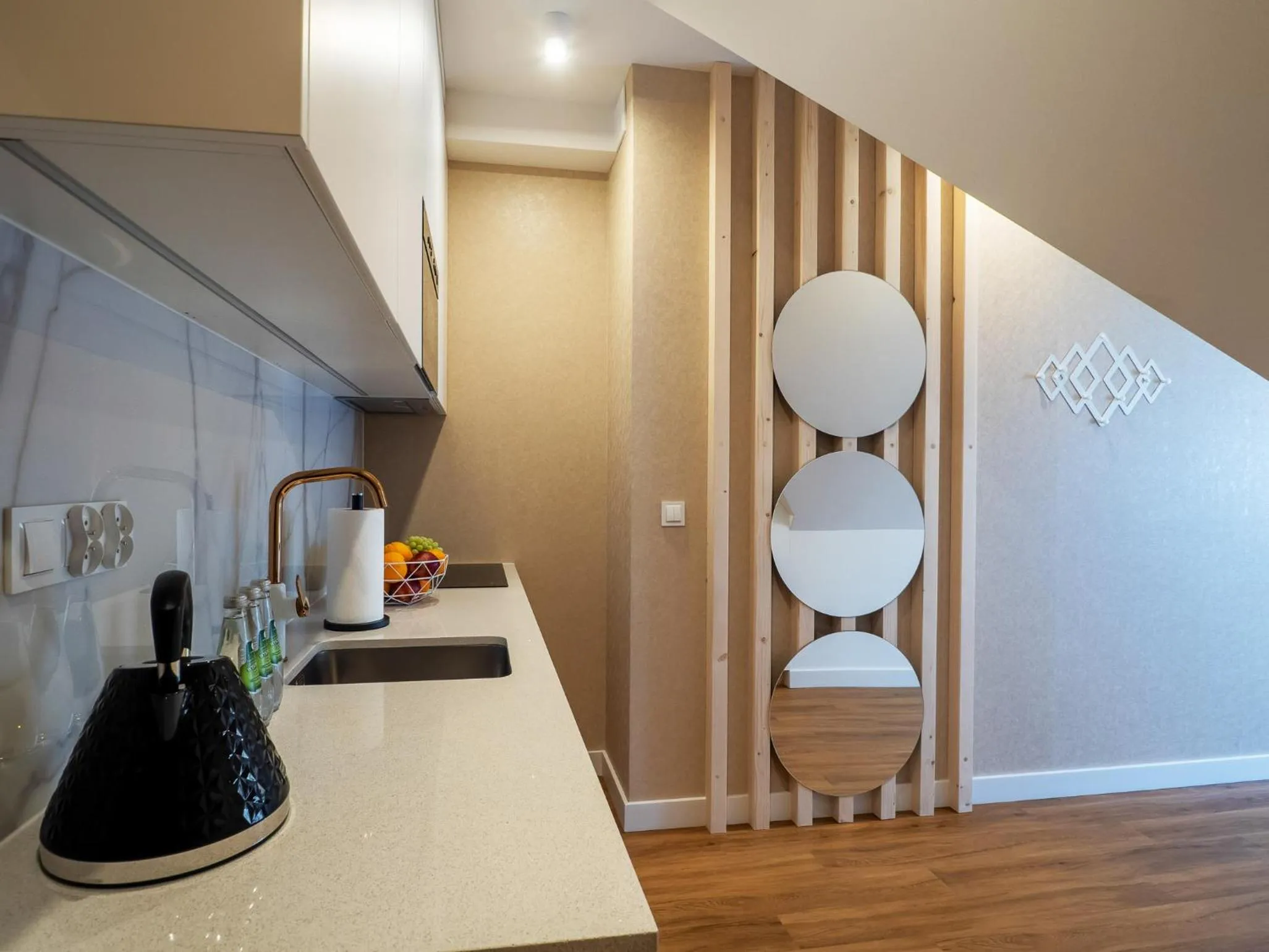 Kitchen or kitchenette in Aparthotel Góralski Spa 2