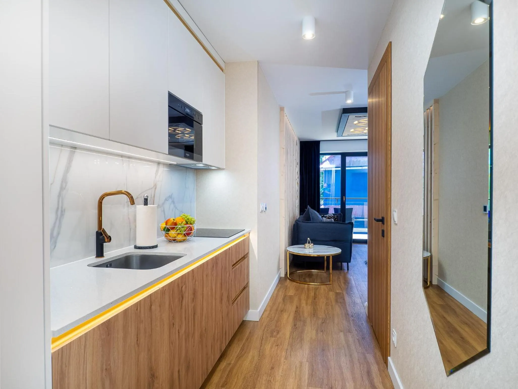 Kitchen or kitchenette in Aparthotel Góralski Spa 2