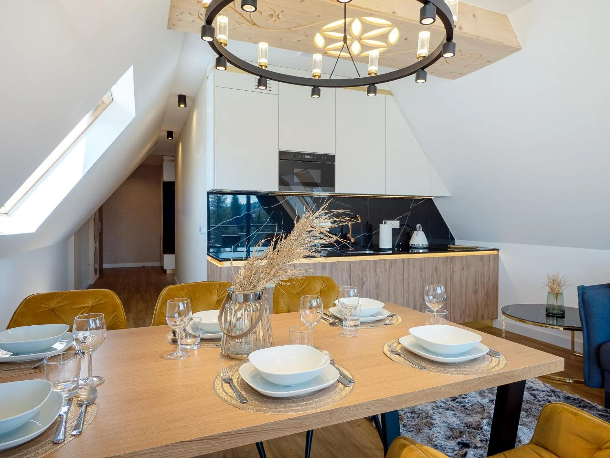 Kitchen or kitchenette in Aparthotel Góralski Spa 2