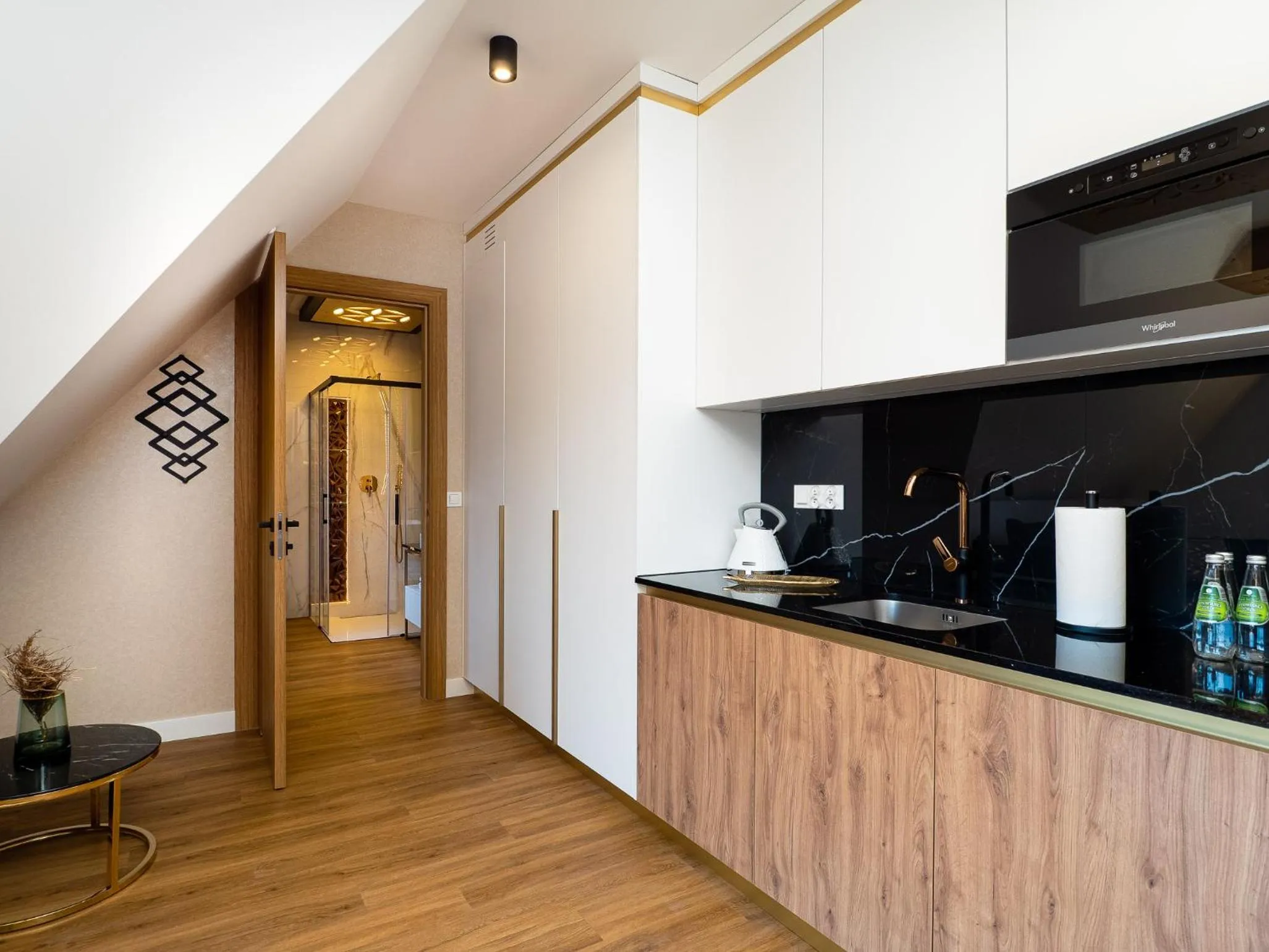 Kitchen or kitchenette in Aparthotel Góralski Spa 2