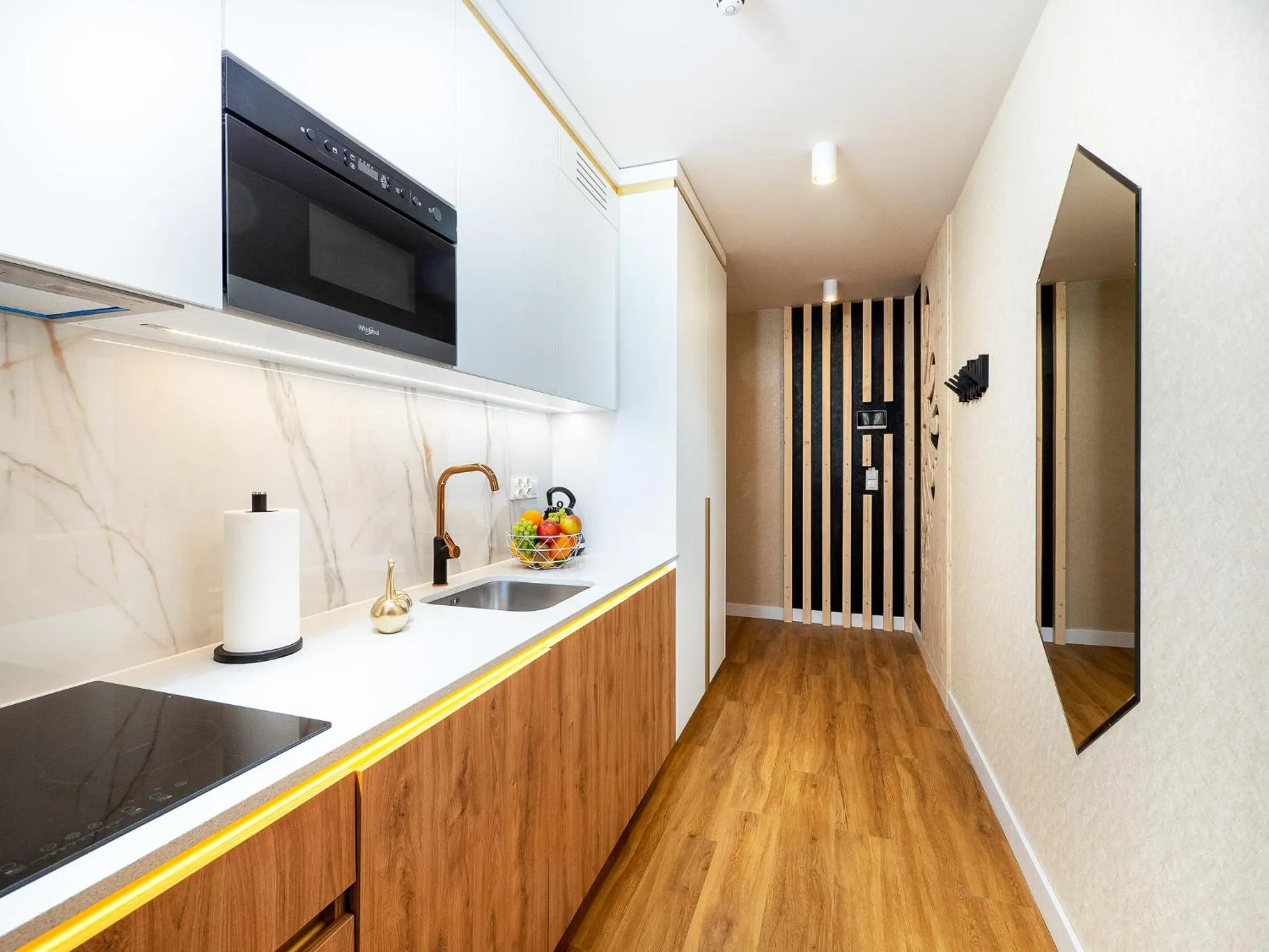 Kitchen or kitchenette in Aparthotel Góralski Spa 2