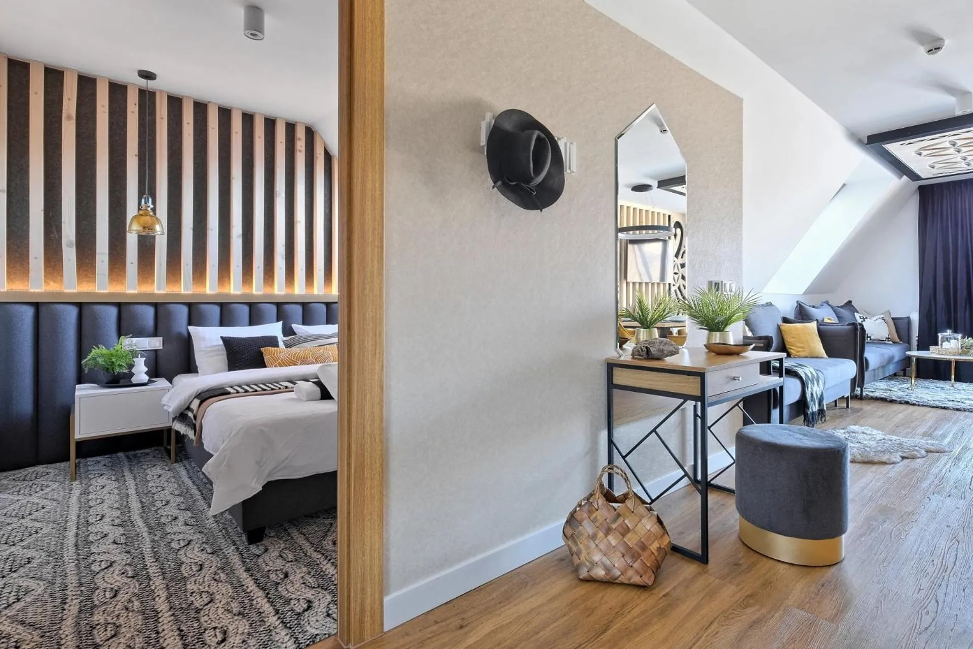 Kitchen or kitchenette, Bed in Aparthotel Góralski Spa 2