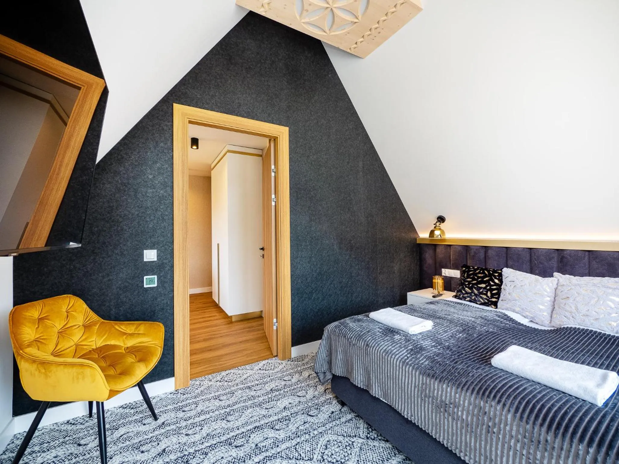 Bedroom, Bed in Aparthotel Góralski Spa 2