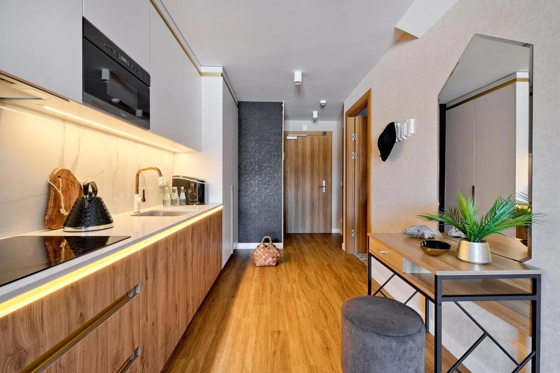 Kitchen or kitchenette in Aparthotel Góralski Spa 2