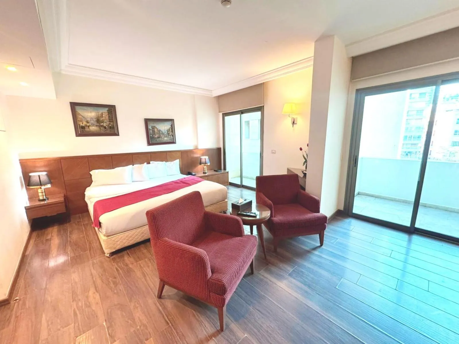 Bed in King Suites Hotel