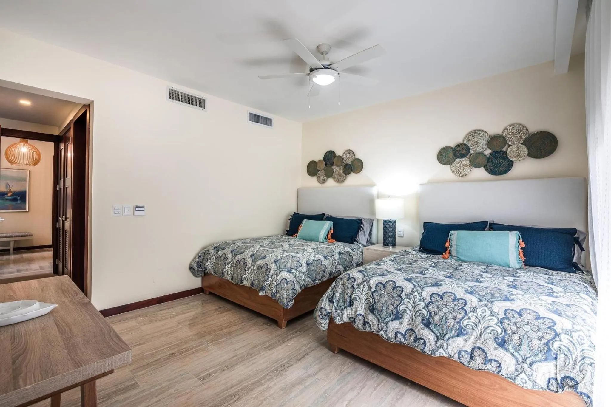 Bed in 3BR apartment with balcony in Portillo - Terrenas