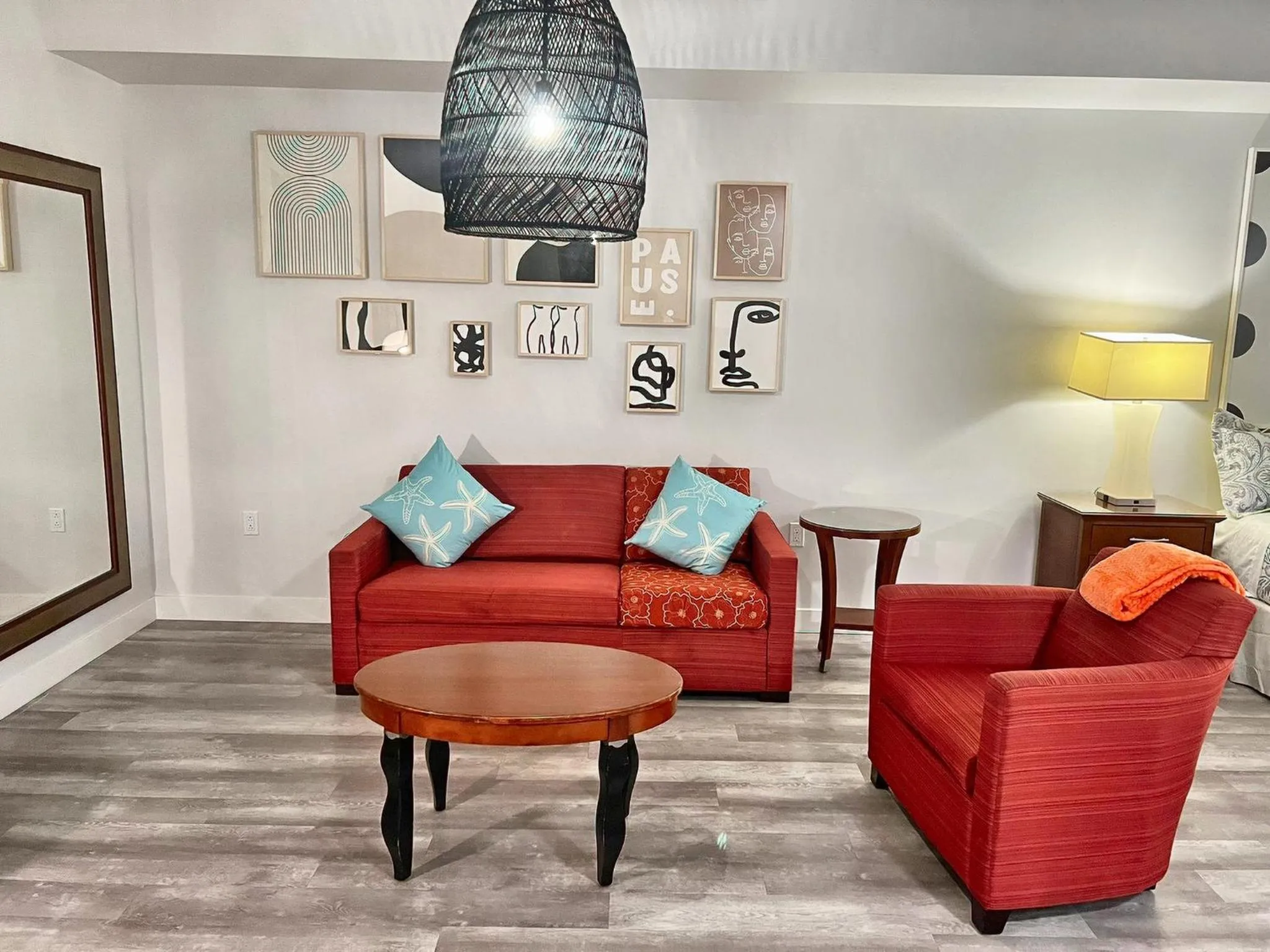 Living room in Hollywood Homes minutes to everything SPACIOUS AND FREE PARKING