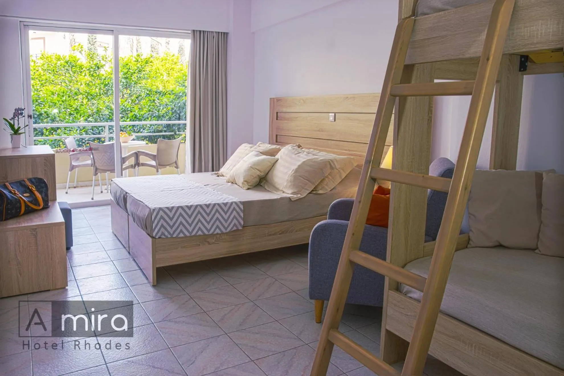 Bed in Amira Hotel Rhodes