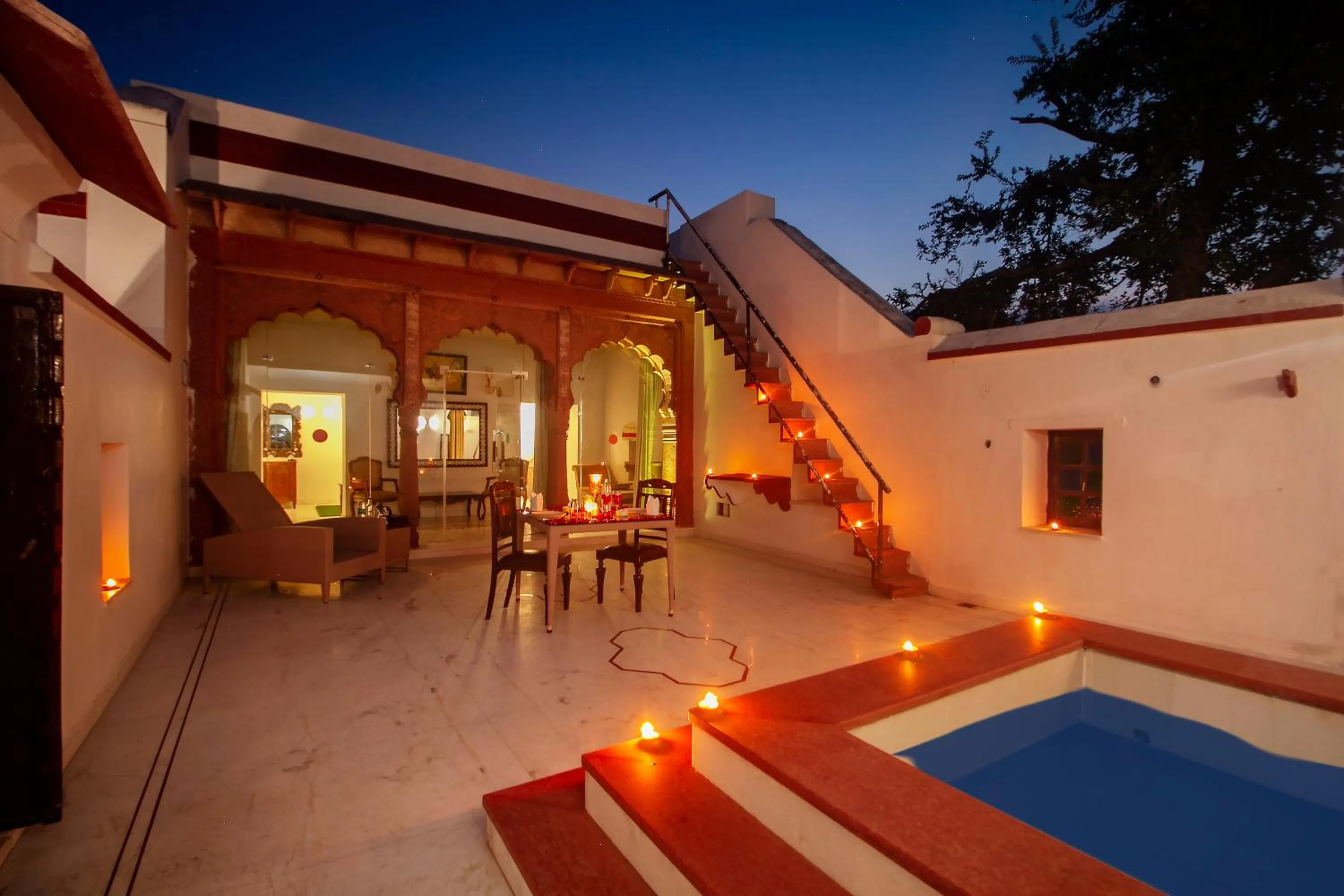 Decorative detail in Amritara Chandra Mahal Haveli, Bharatpur