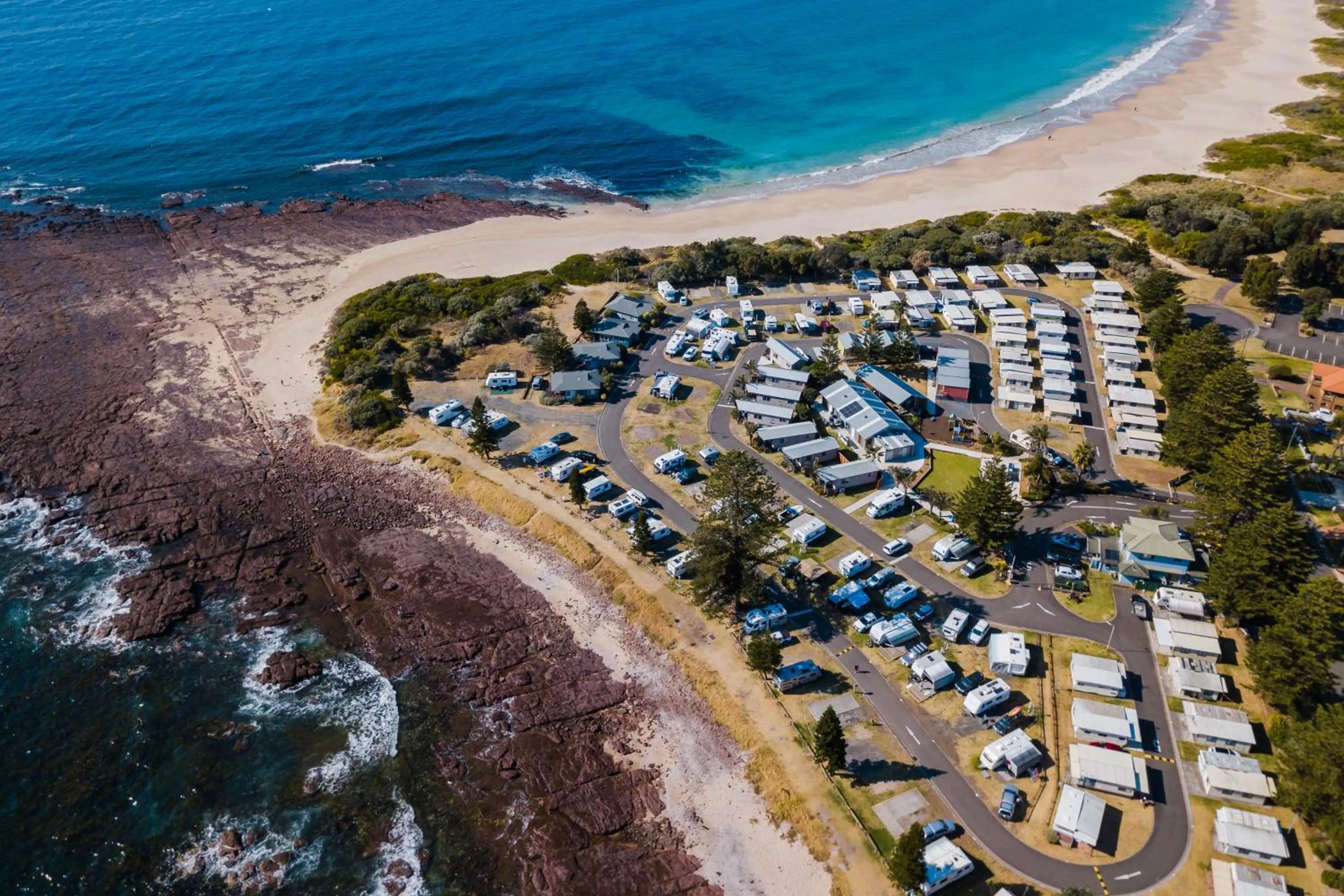 Bird's eye view in NRMA Shellharbour Beachside Holiday Park