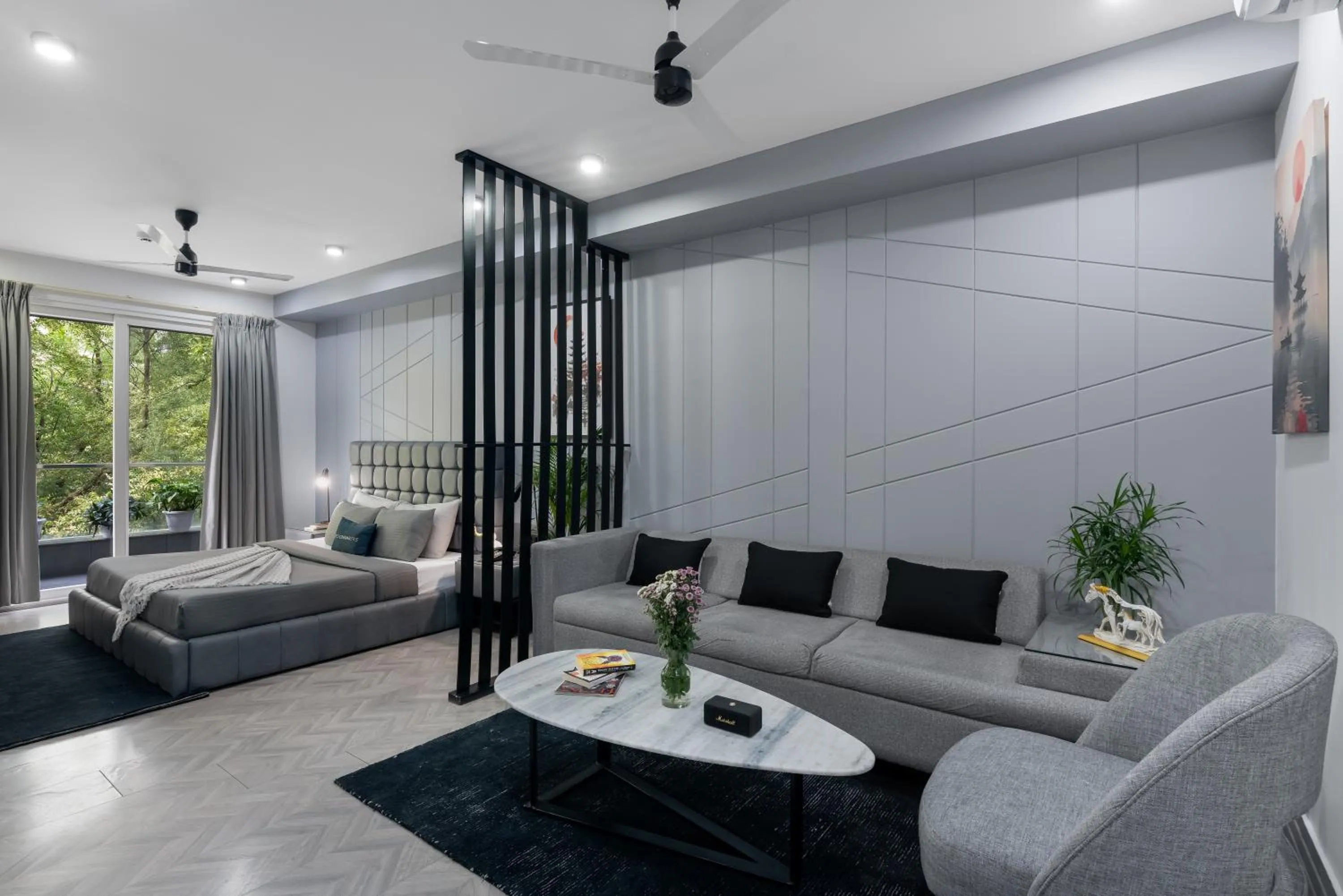 Bed in BedChambers Serviced Apartments, MG ROAD