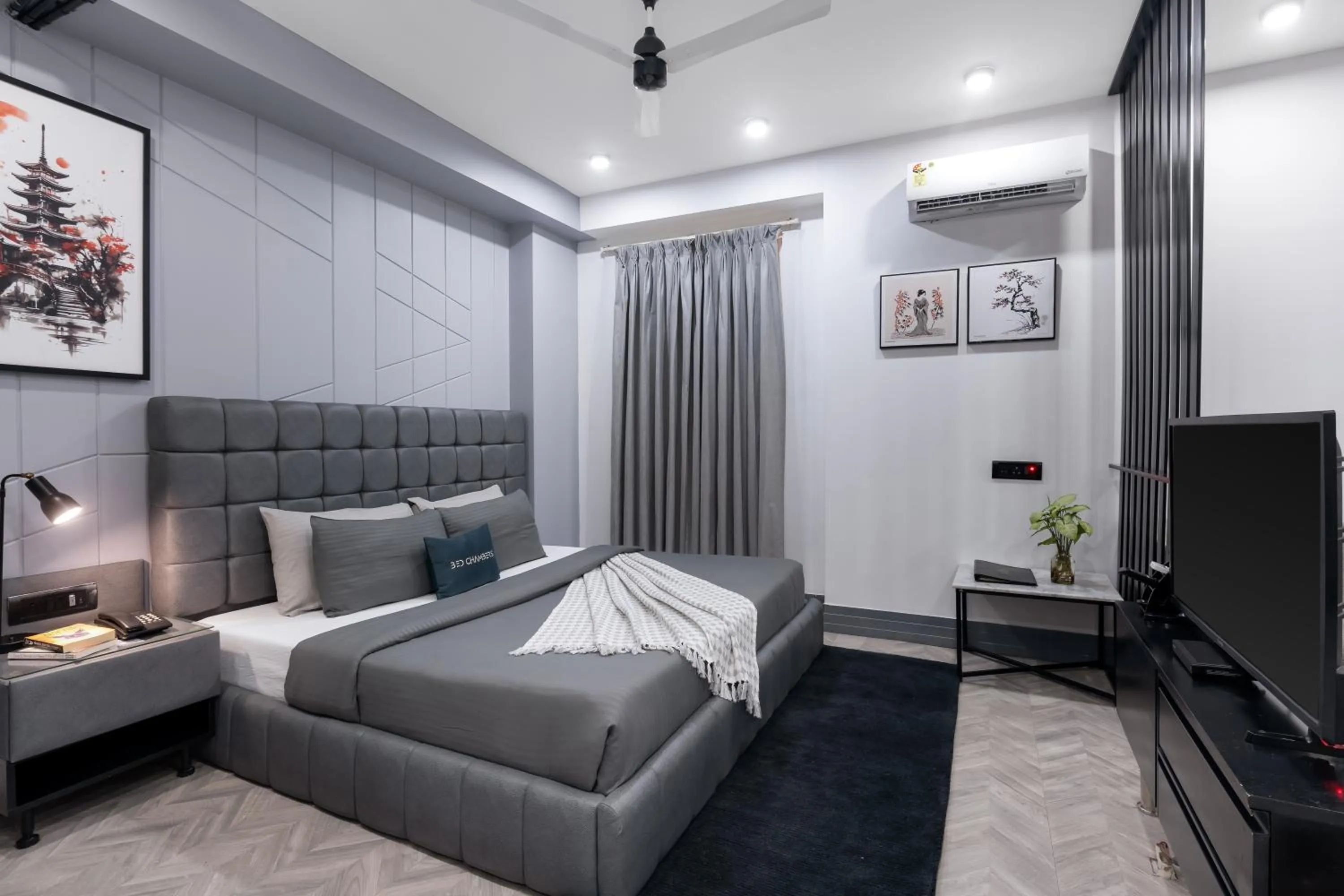 Bed in BedChambers Serviced Apartments, MG ROAD