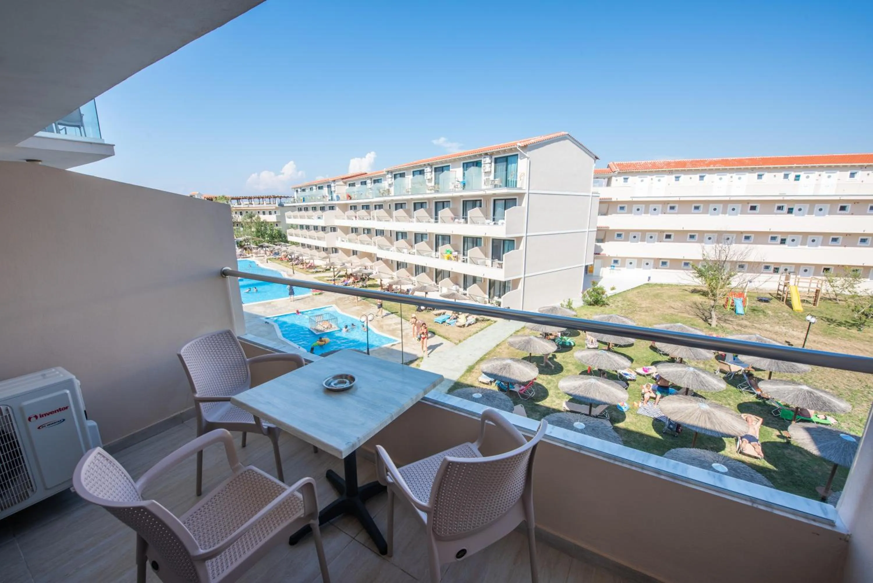 Balcony/Terrace in Angela Beach Hotel & Apts