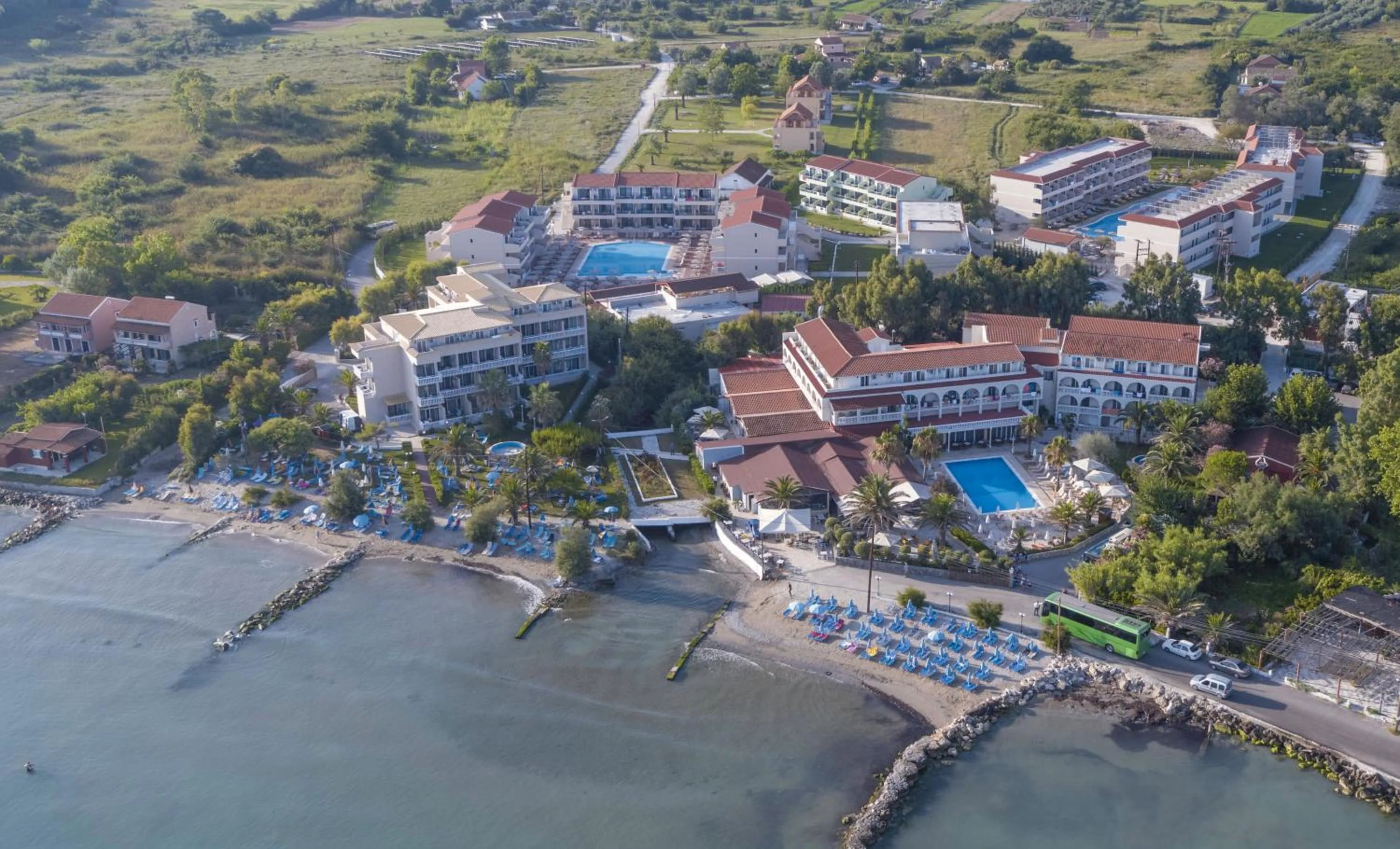 Bird's eye view in Angela Beach Hotel & Apts