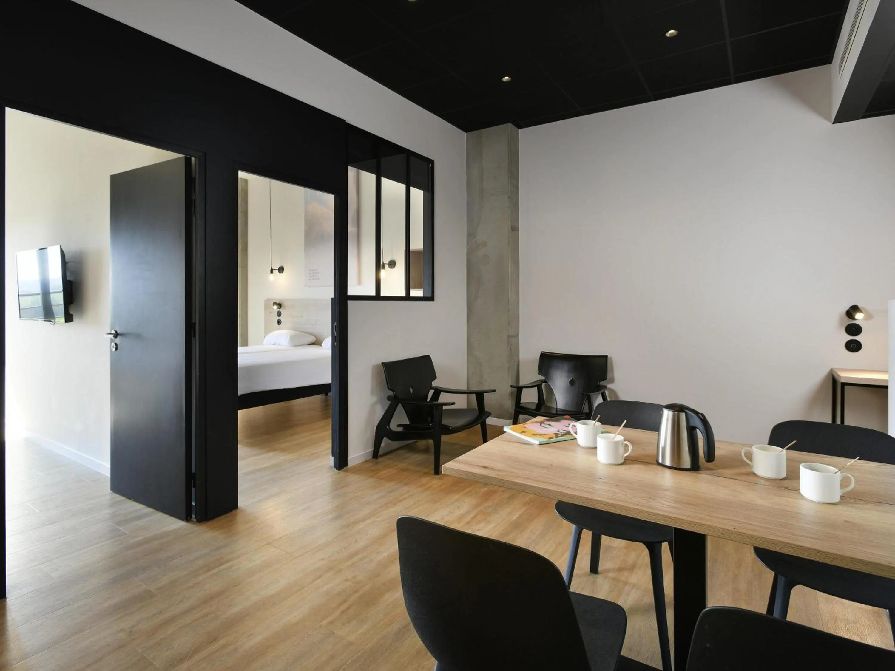 Bedroom, Bed in ibis Styles Namur