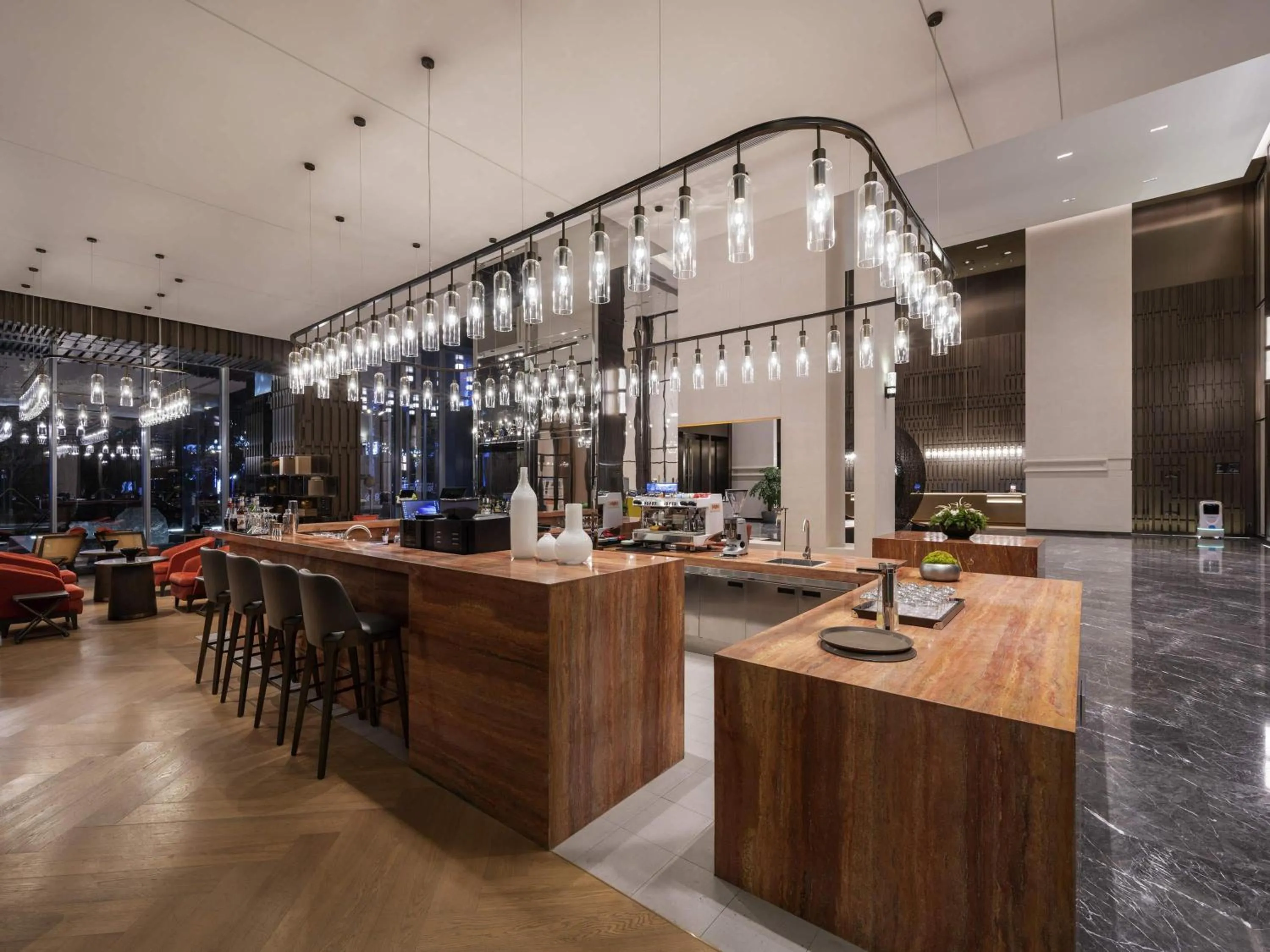 Lounge or bar in Novotel Xian Xixian