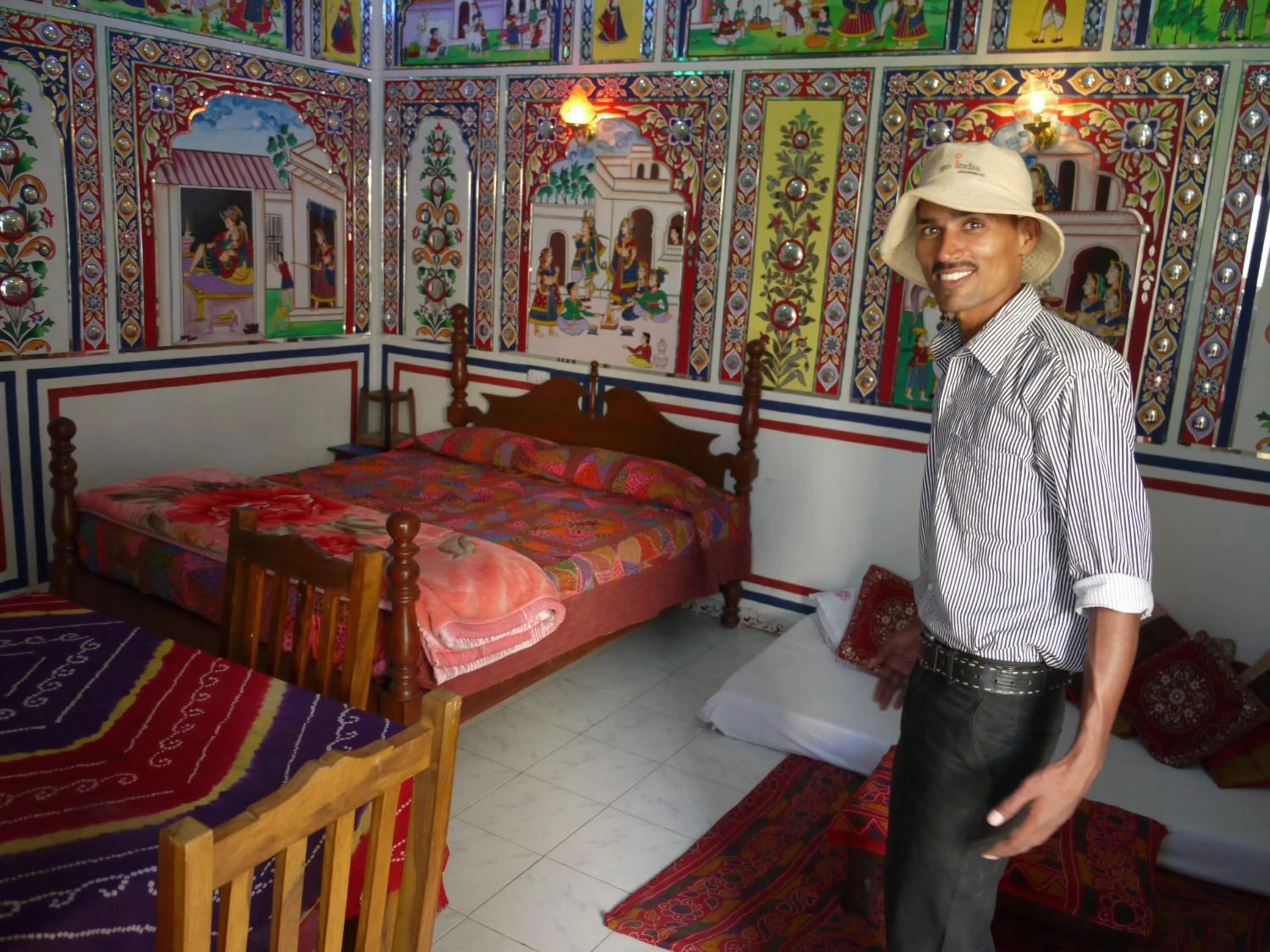 Bathroom, Bed in Hotel Shekhawati, A boutique stay