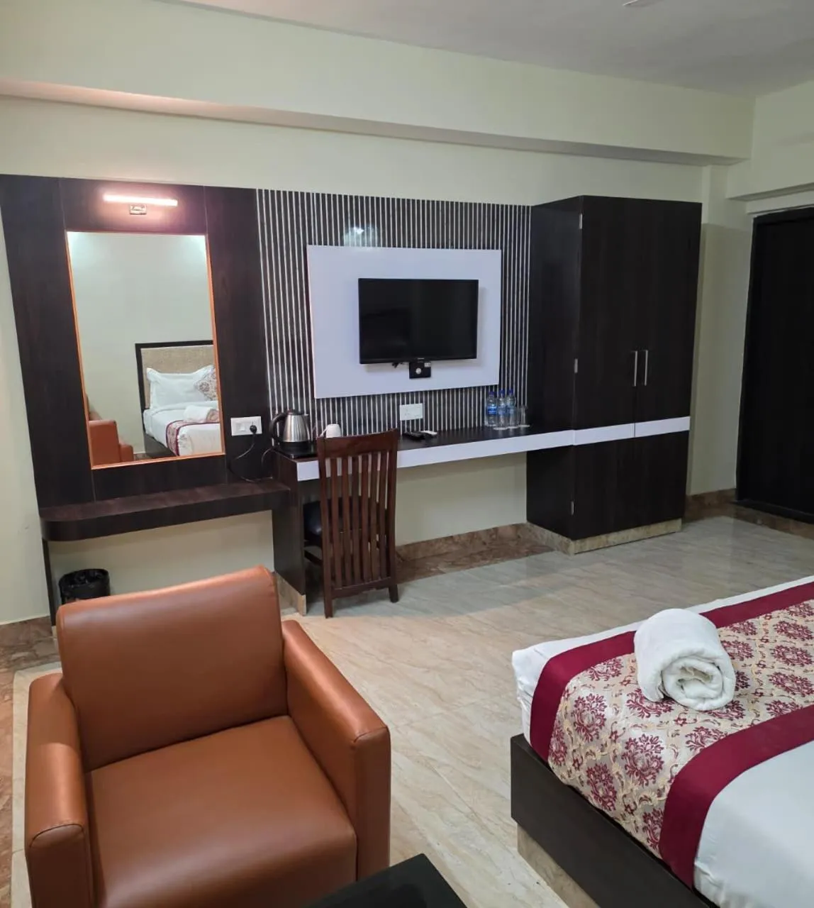 Bed in Hotel Star Bodh Gaya