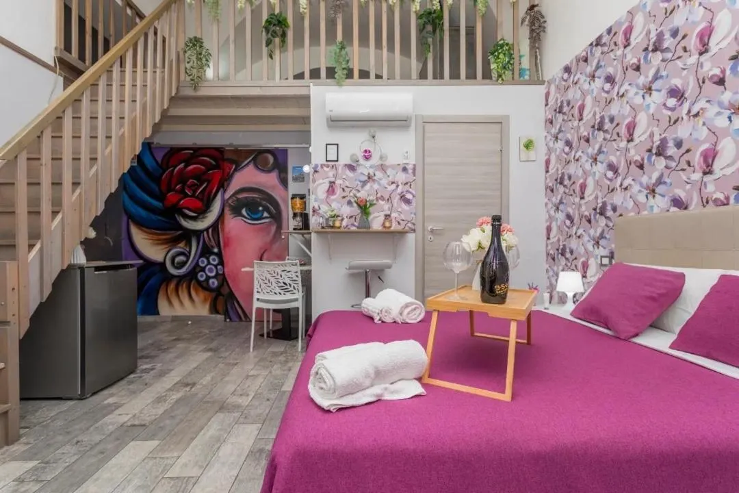 Bed in Sicily house