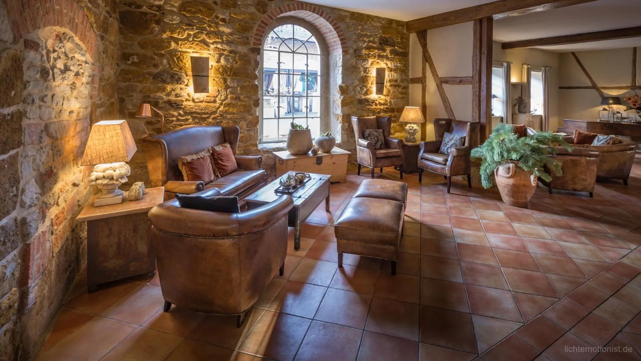 Lobby or reception in Romantik Hotel am Brühl