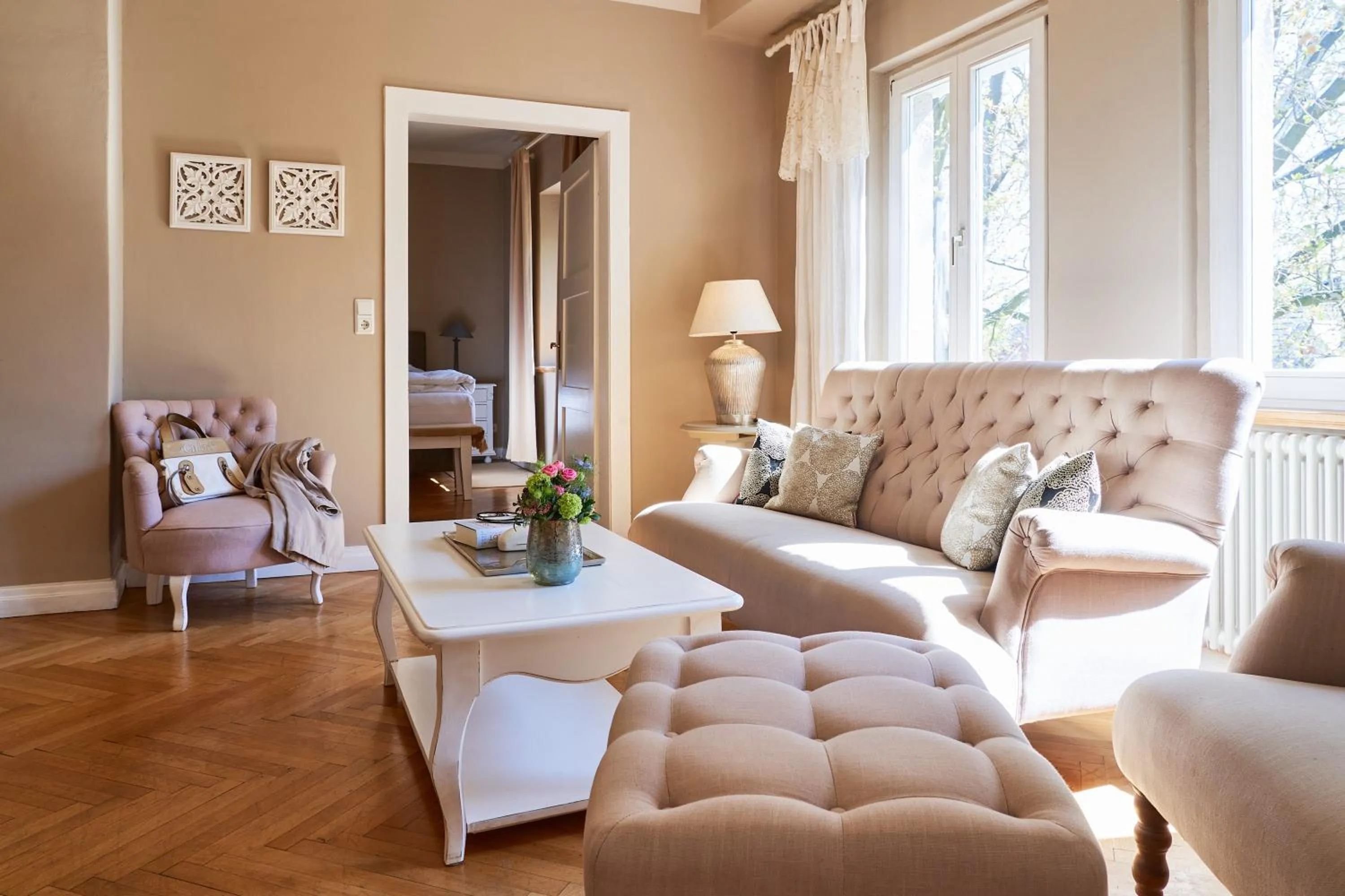 Seating area in Romantik Hotel am Brühl