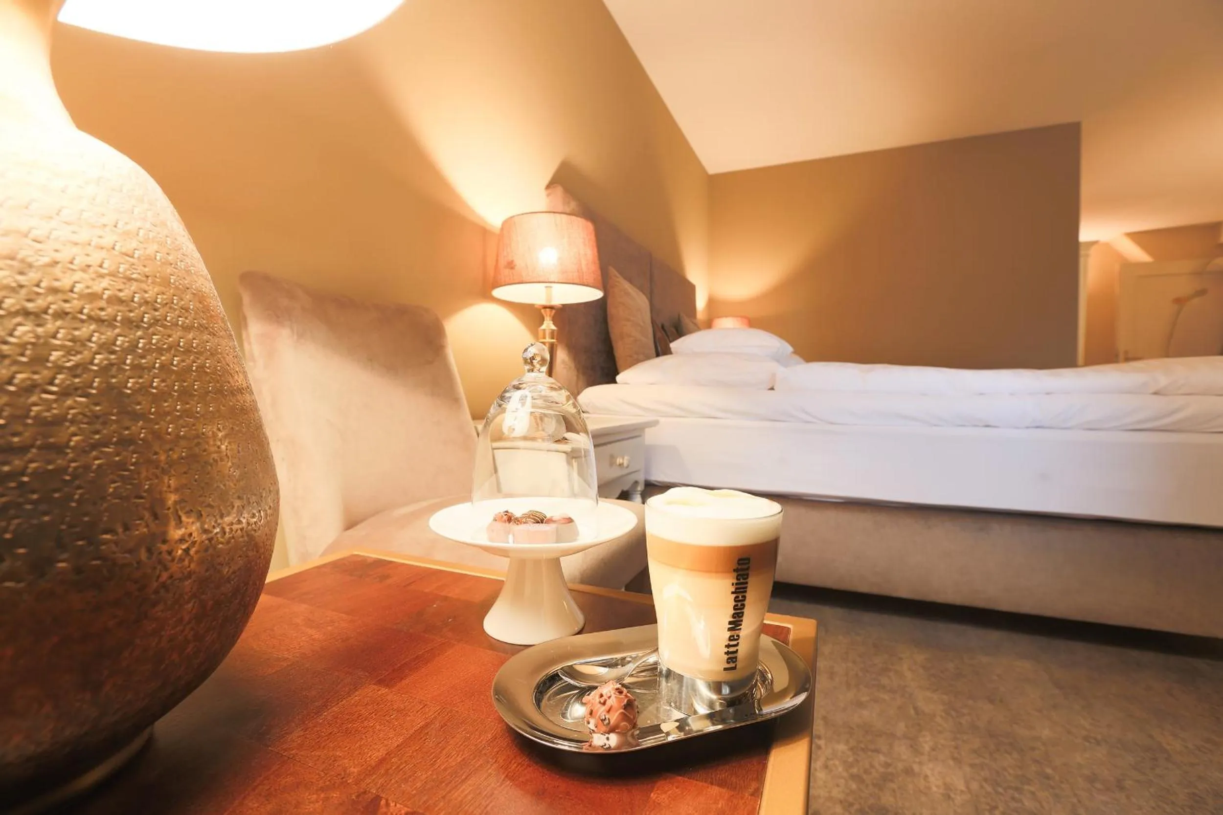 Decorative detail, Bed in Romantik Hotel am Brühl