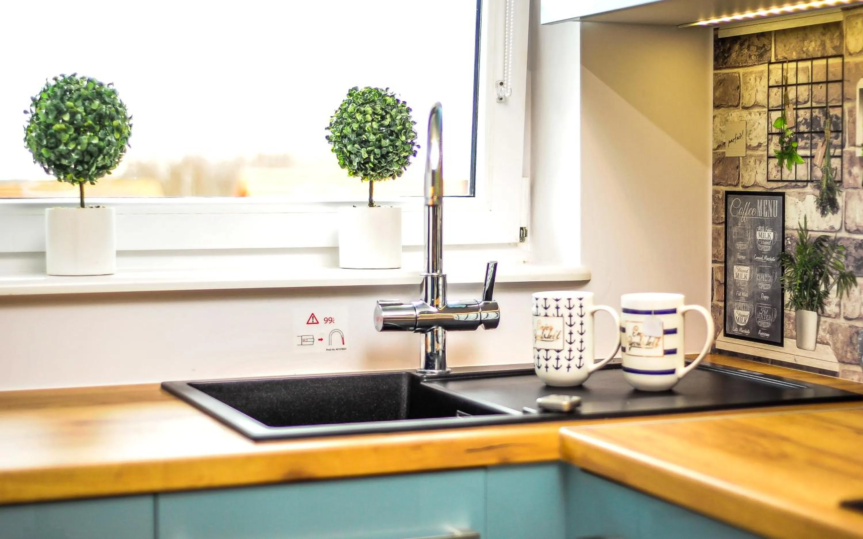 Kitchen or kitchenette in Baltic Cliff Apartamenty