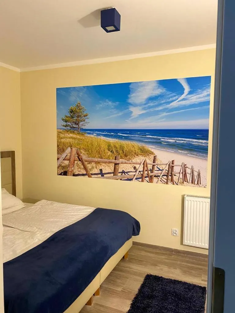 Bed in Baltic Cliff Apartamenty