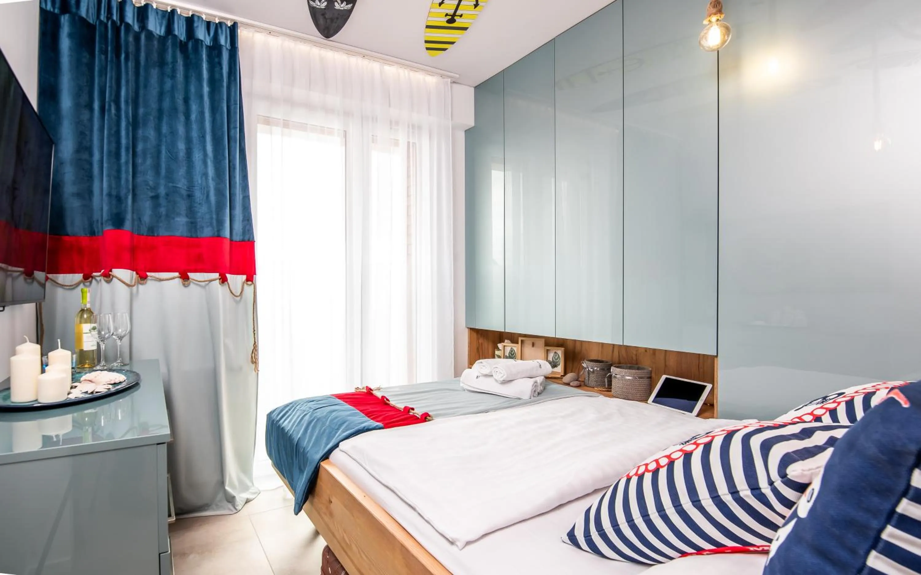 Bed in Baltic Cliff Apartamenty