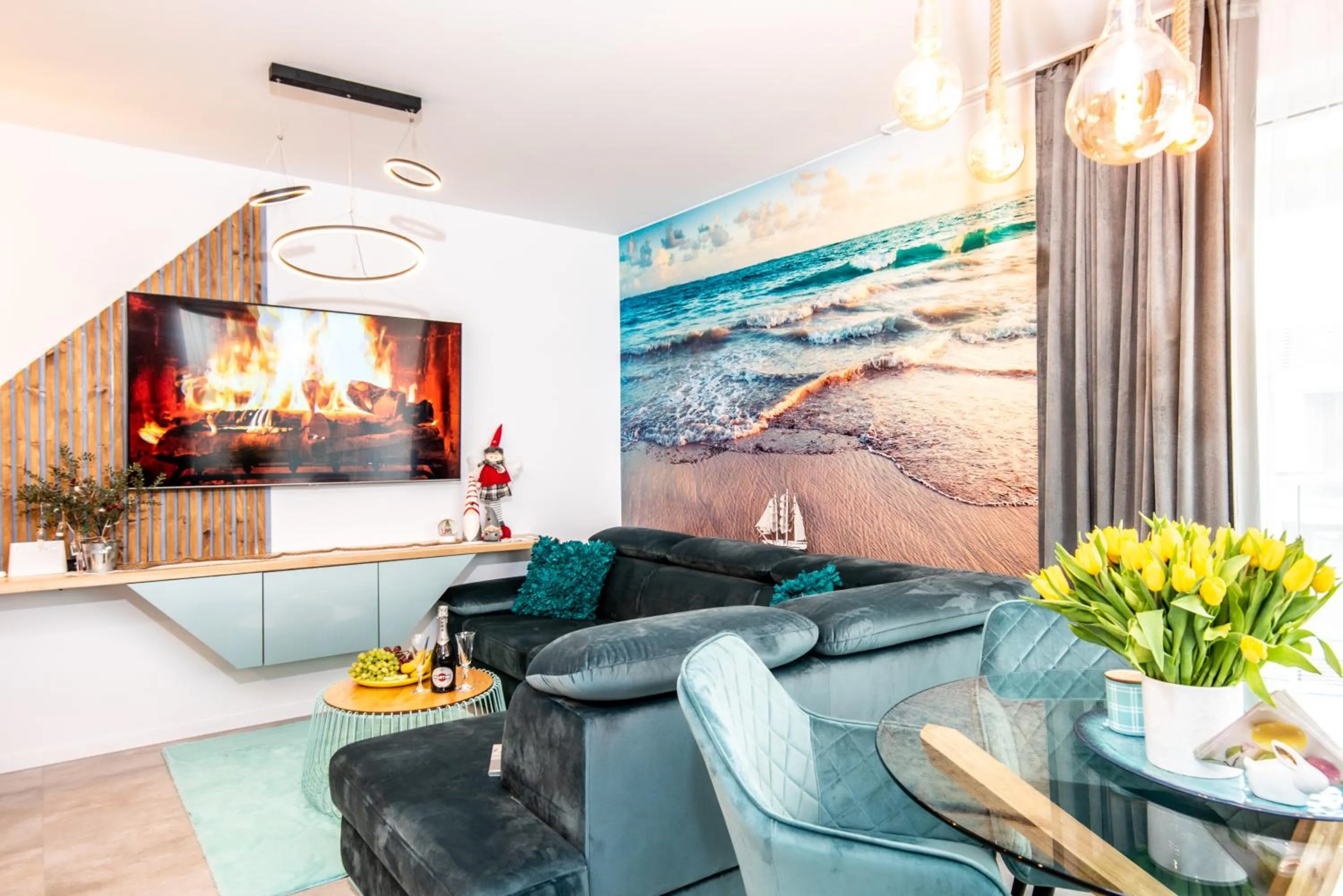 Living room in Baltic Cliff Apartamenty