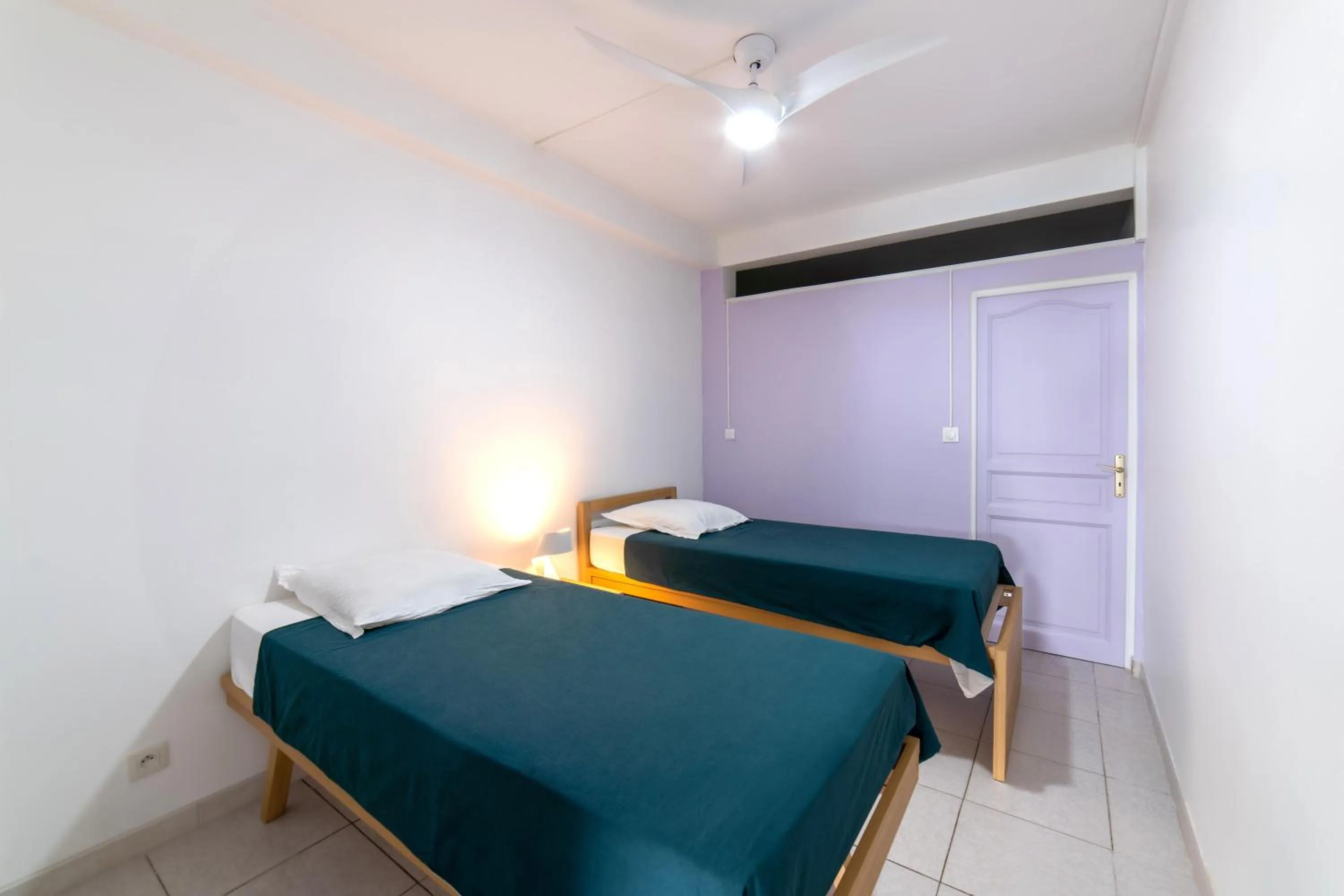 Bed in Villa Ti'Kemy avec piscine au sel