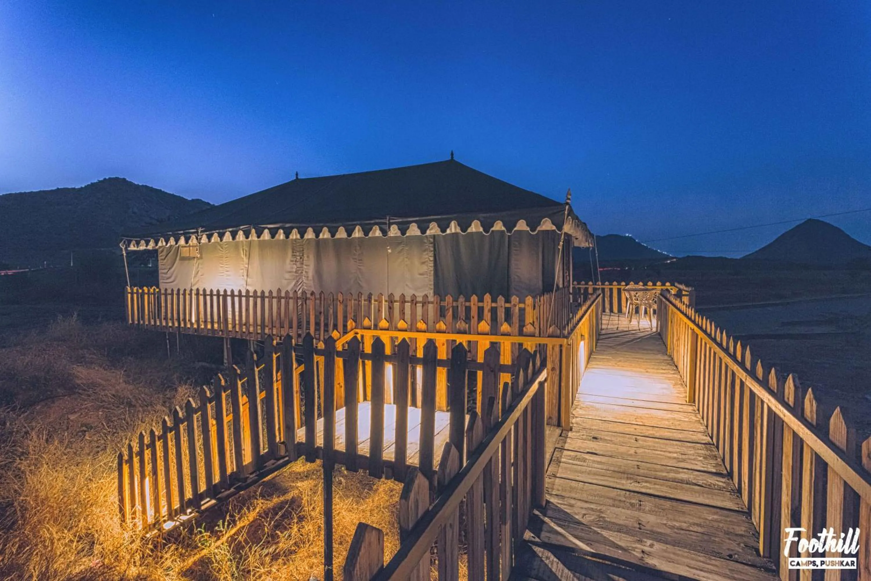 Facade/entrance in Foothill Pushkar Resort