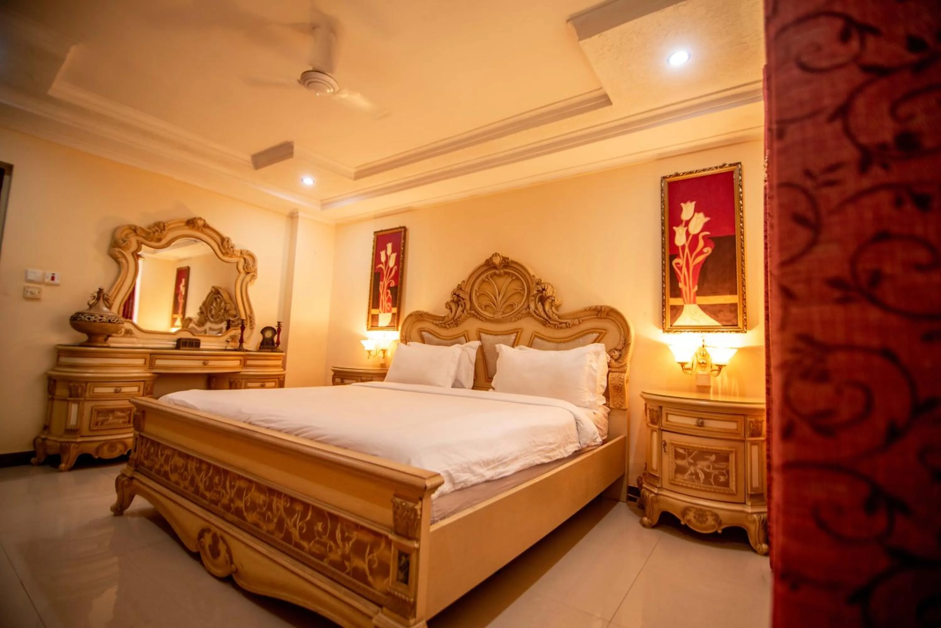 Bedroom, Bed in Urban Rose Hotel & Apartments