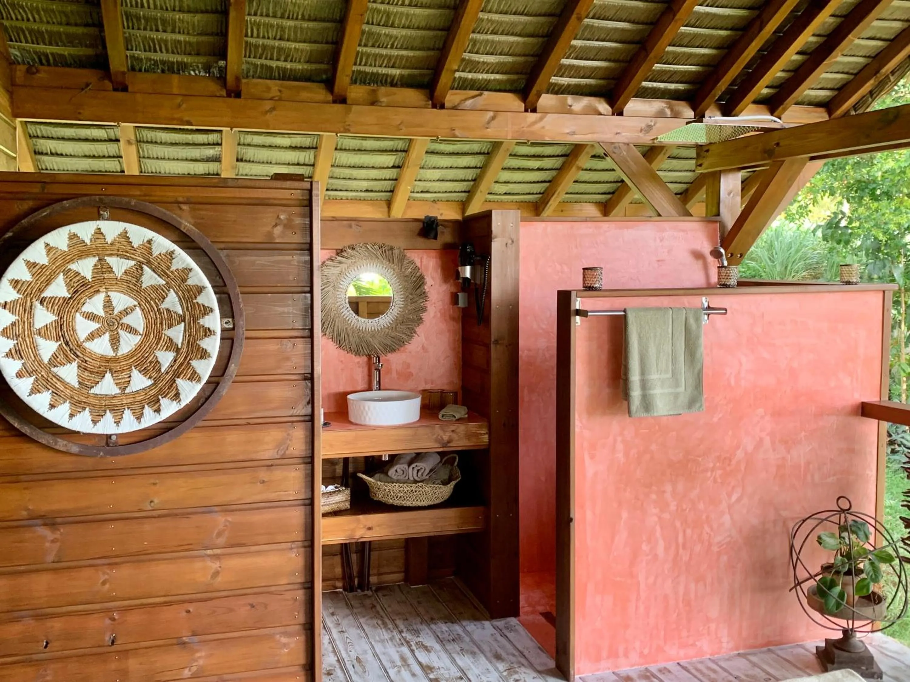 Bathroom in TropicAngel ECOLODGE de Charme