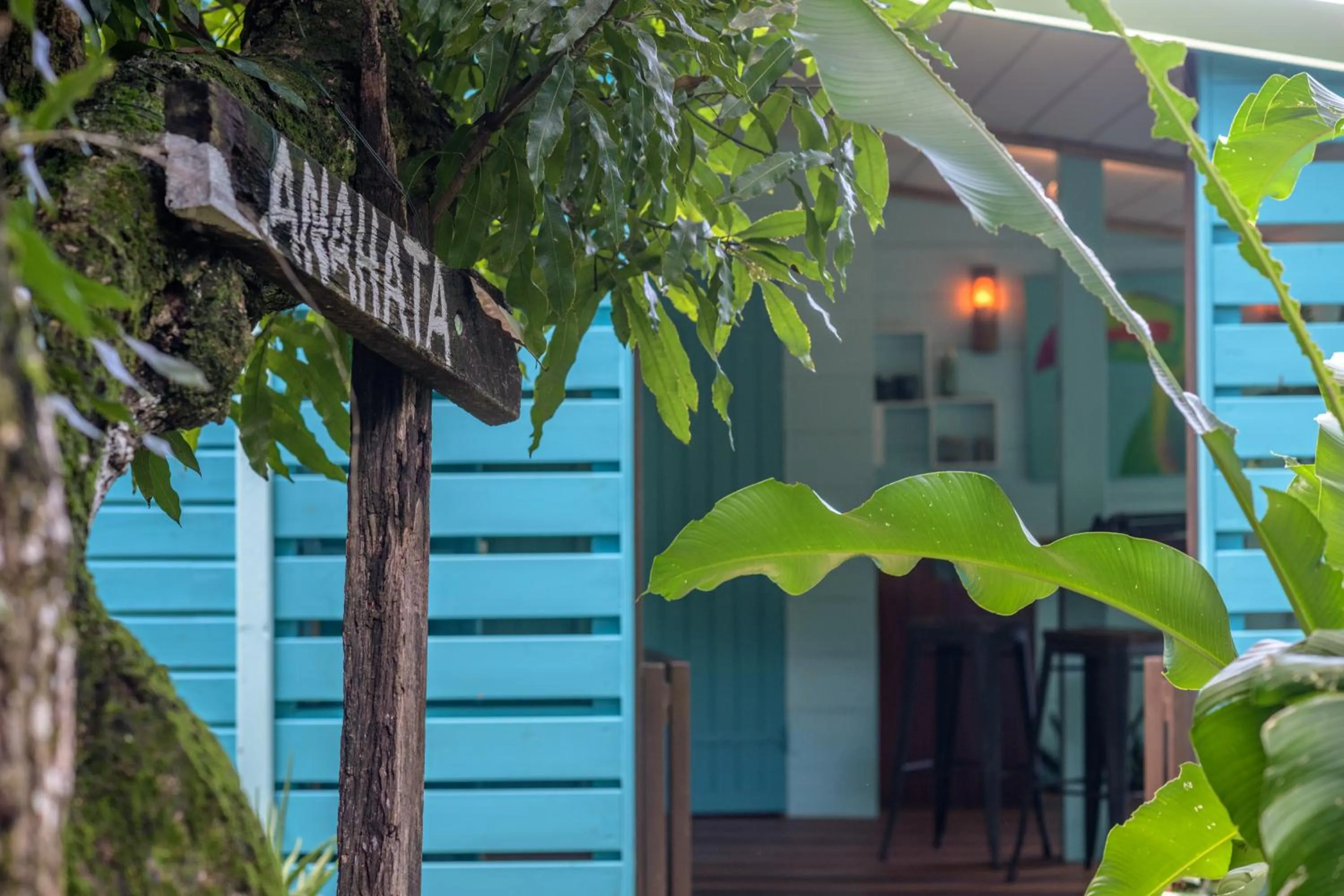 Facade/entrance in TropicAngel ECOLODGE de Charme