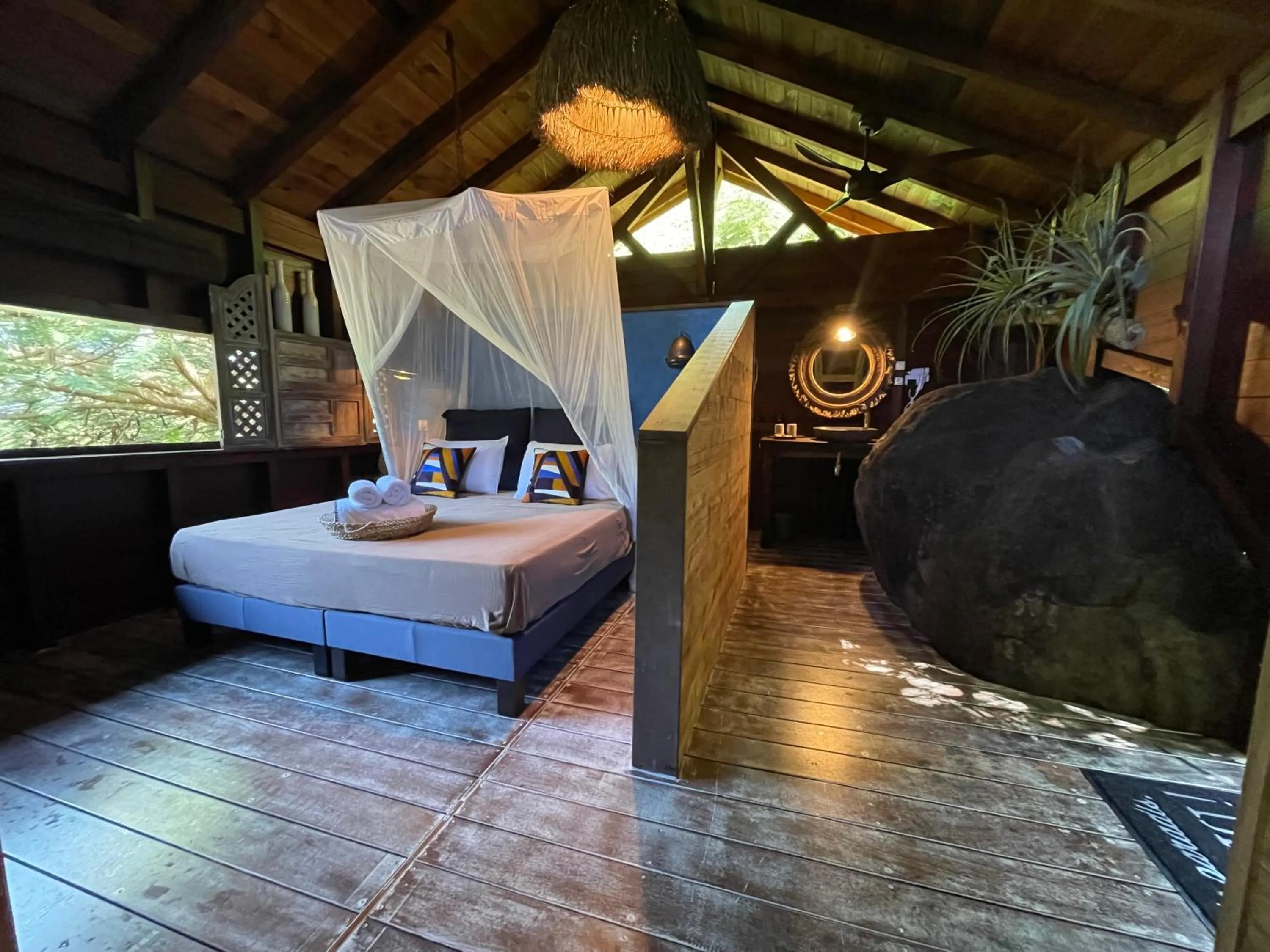 Bedroom, Bed in TropicAngel ECOLODGE de Charme
