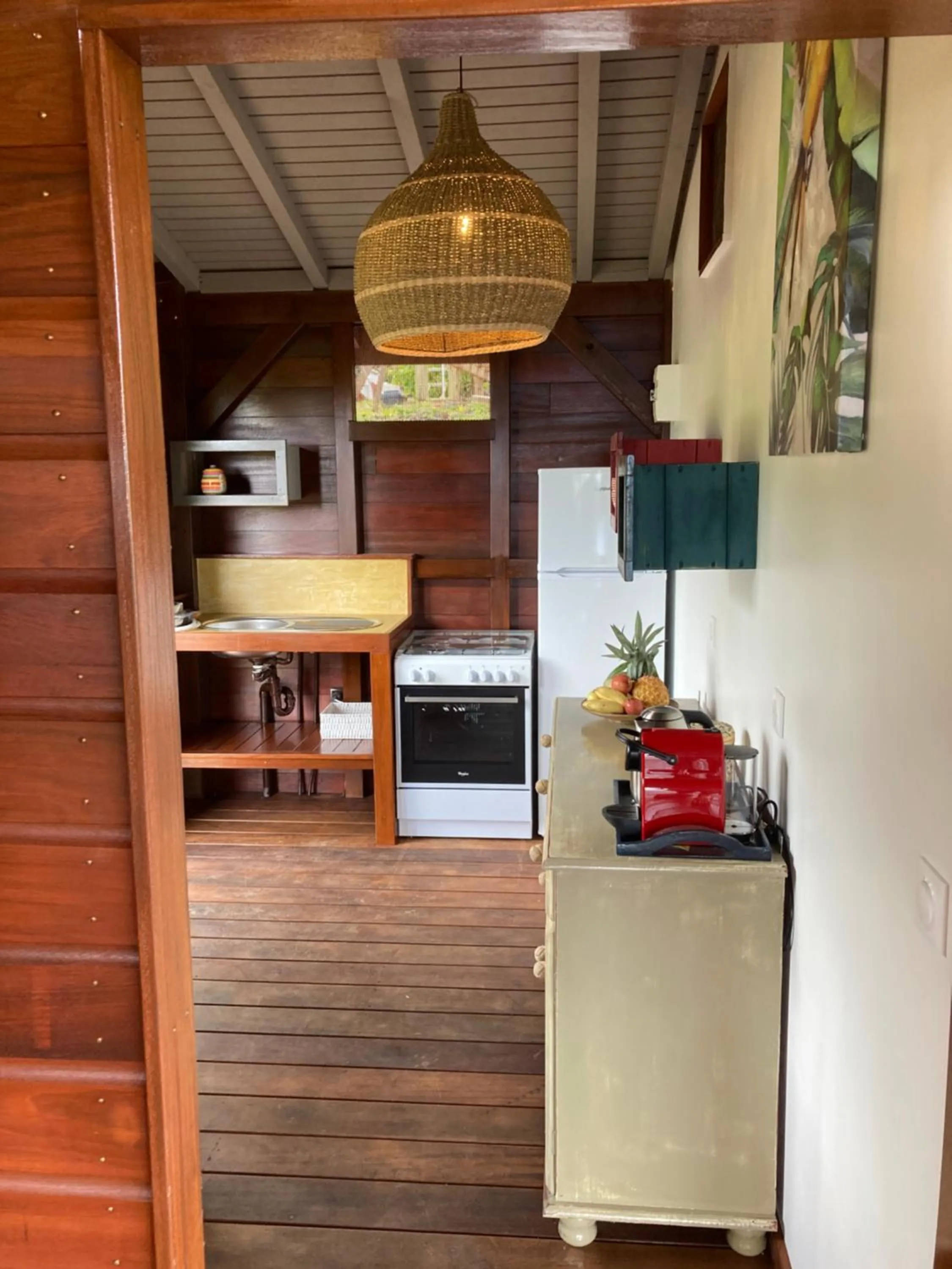 Kitchen or kitchenette in TropicAngel ECOLODGE de Charme