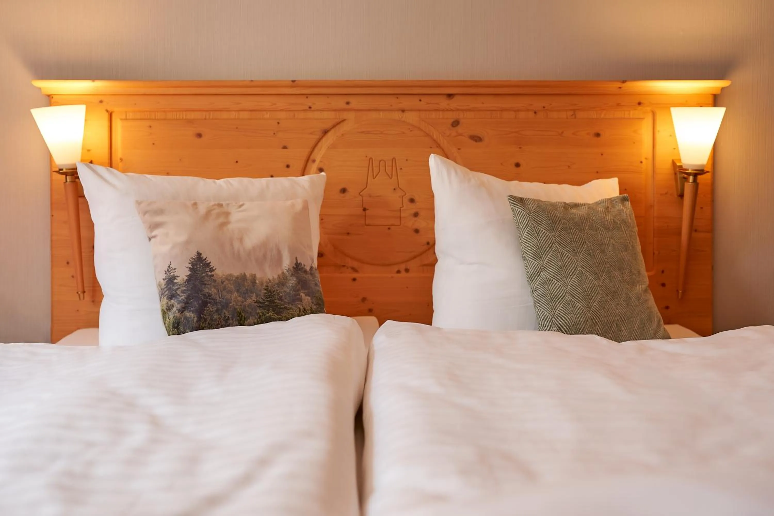 Bedroom, Bed in Hotel Schlossblick