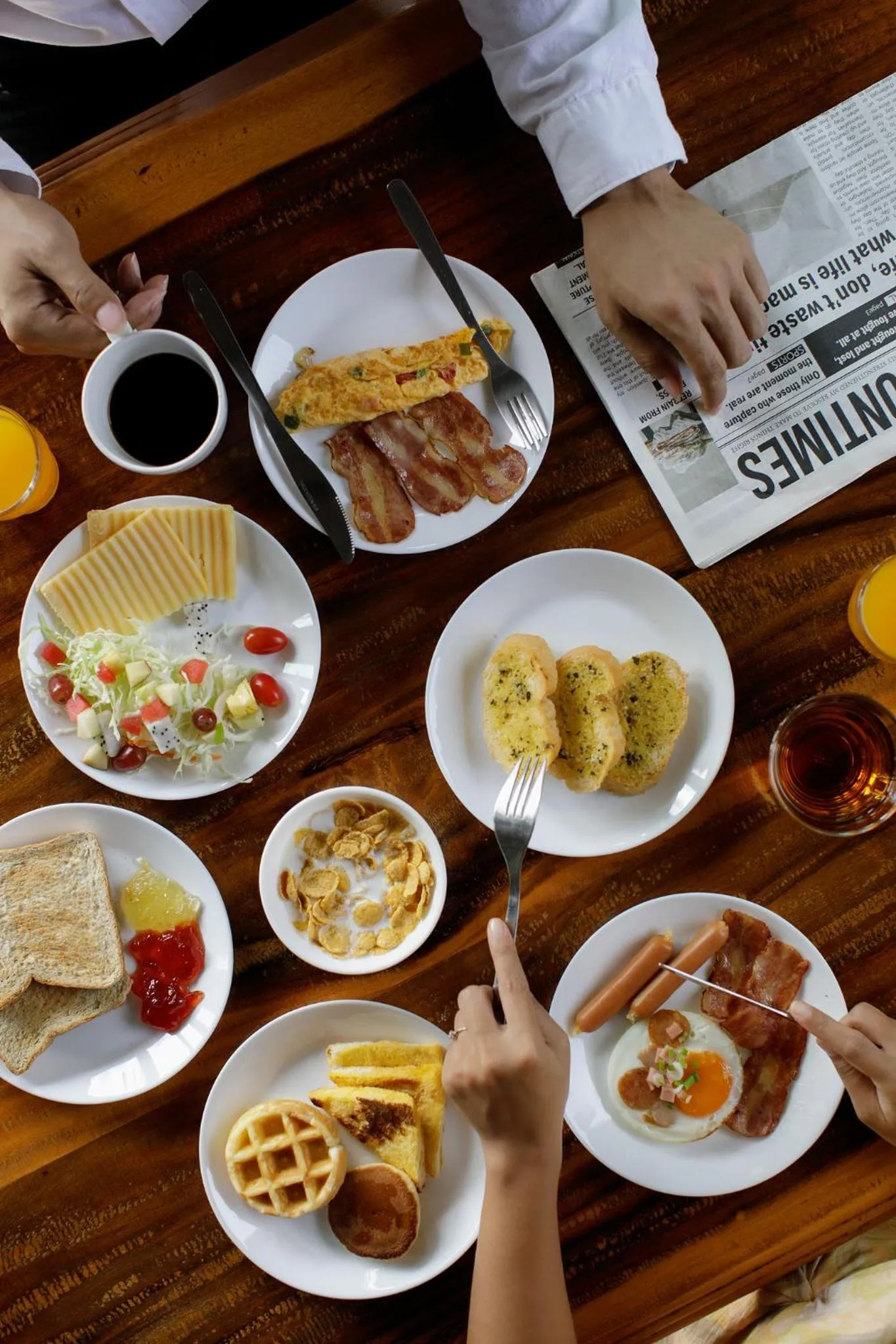 Breakfast in Magical Mountain View Resort