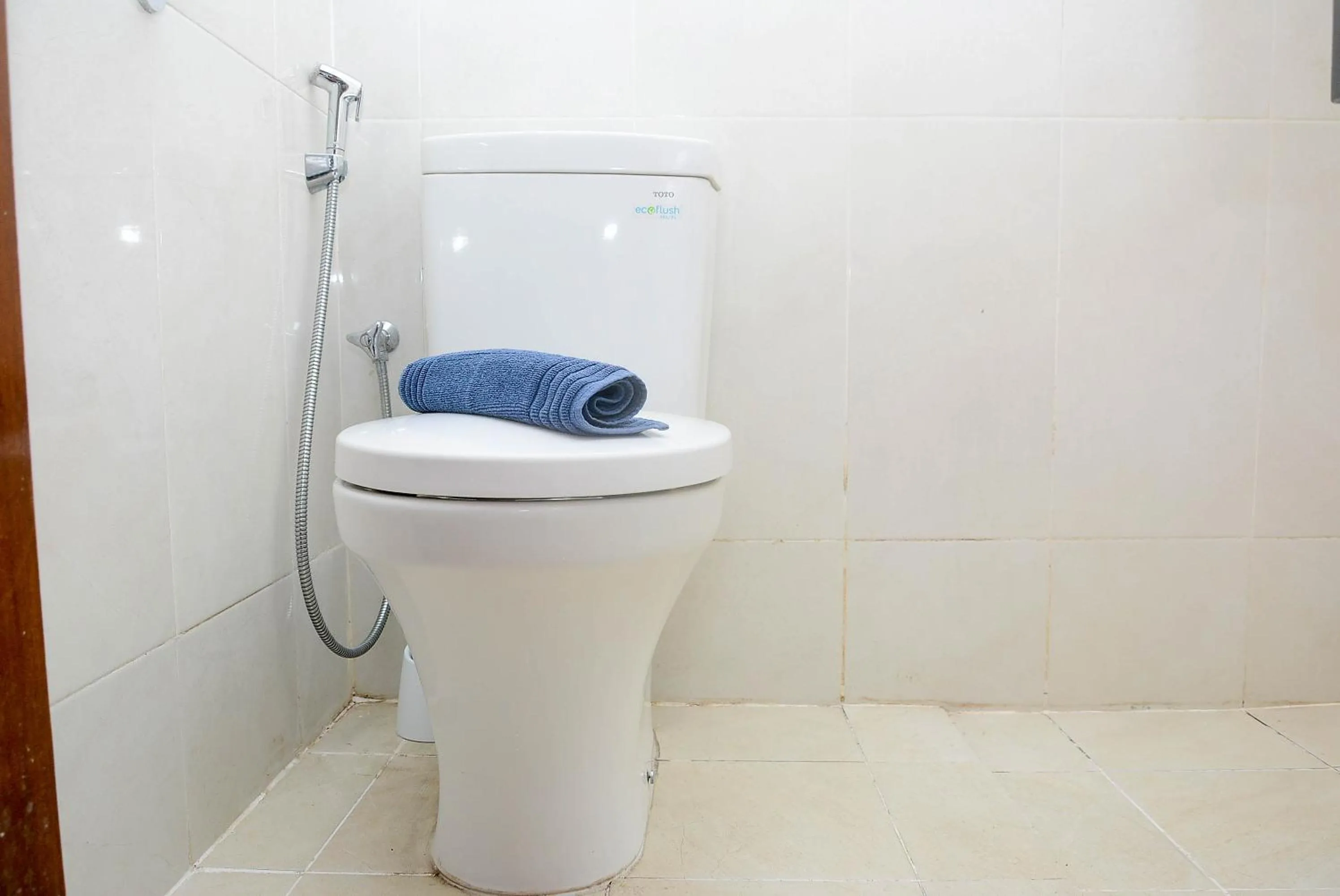 Bathroom in Gorgeous and Strategic Studio Apartment at Capitol Park Residence By Travelio