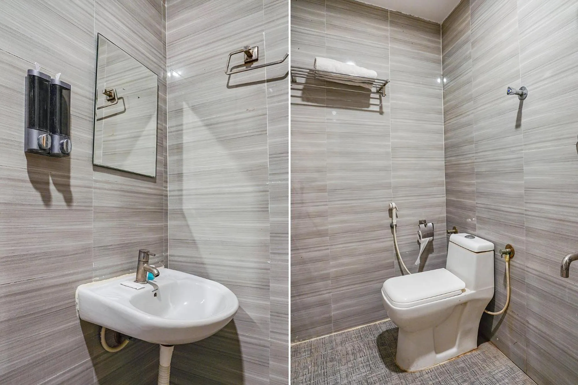 Bathroom in FabHotel Shreyas Inn - Kaikondrahalli Lake