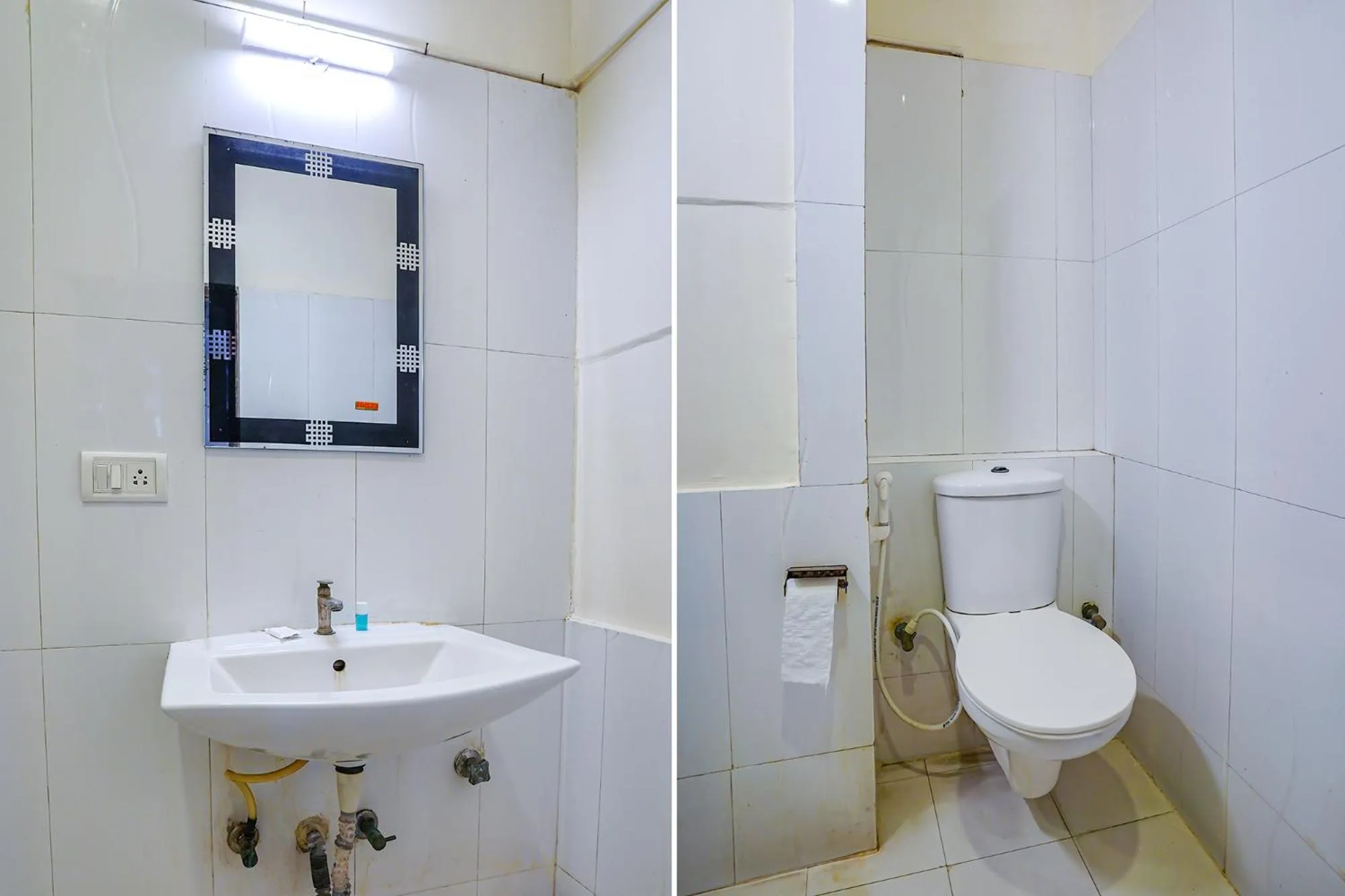 Bathroom in FabHotel Shreyas Inn - Kaikondrahalli Lake