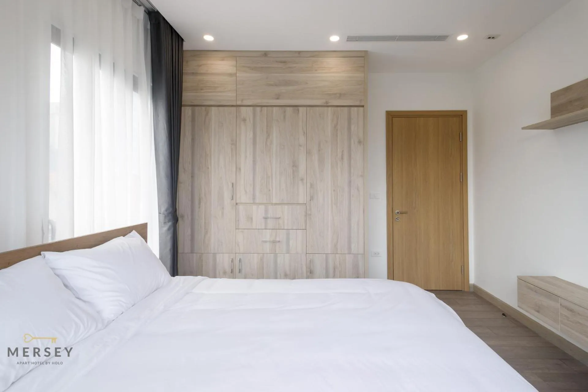 Bed in Mersey Central Hanoi Apart'Hotel