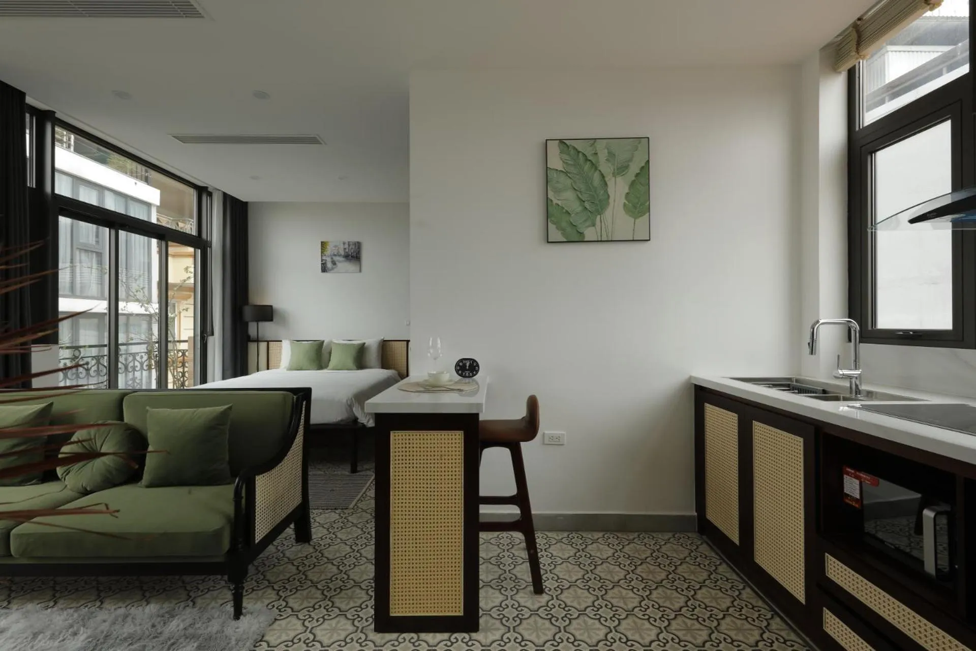 Seating area in Mersey Central Hanoi Apart'Hotel