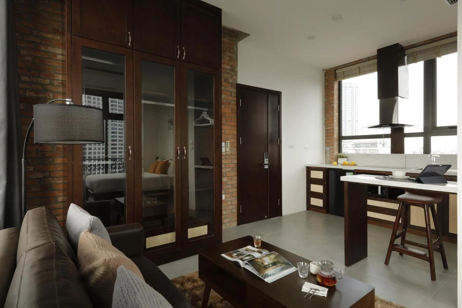 Kitchen or kitchenette in Mersey Central Hanoi Apart'Hotel