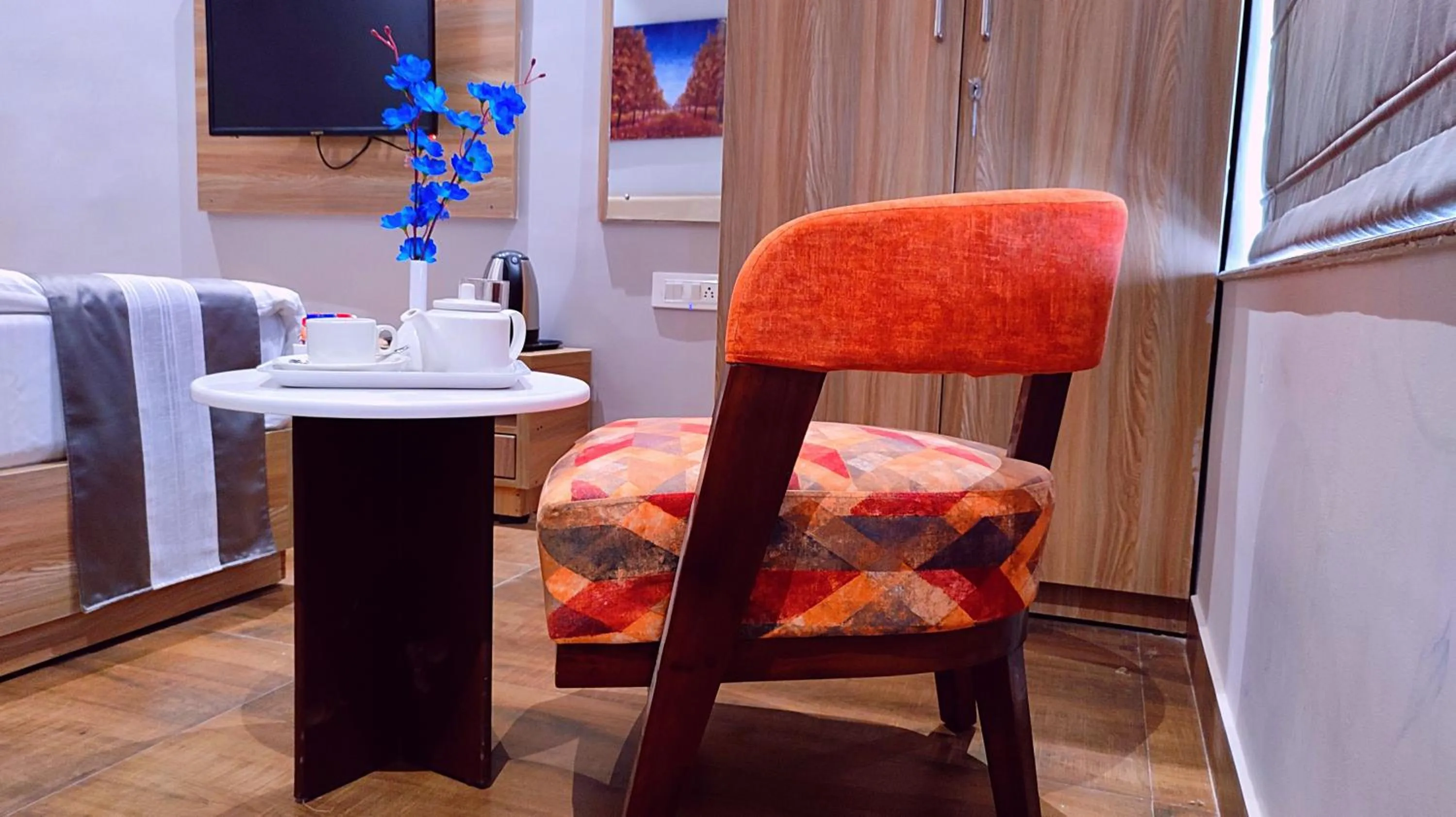 Seating area in ShriGo Hotel Nathdwara